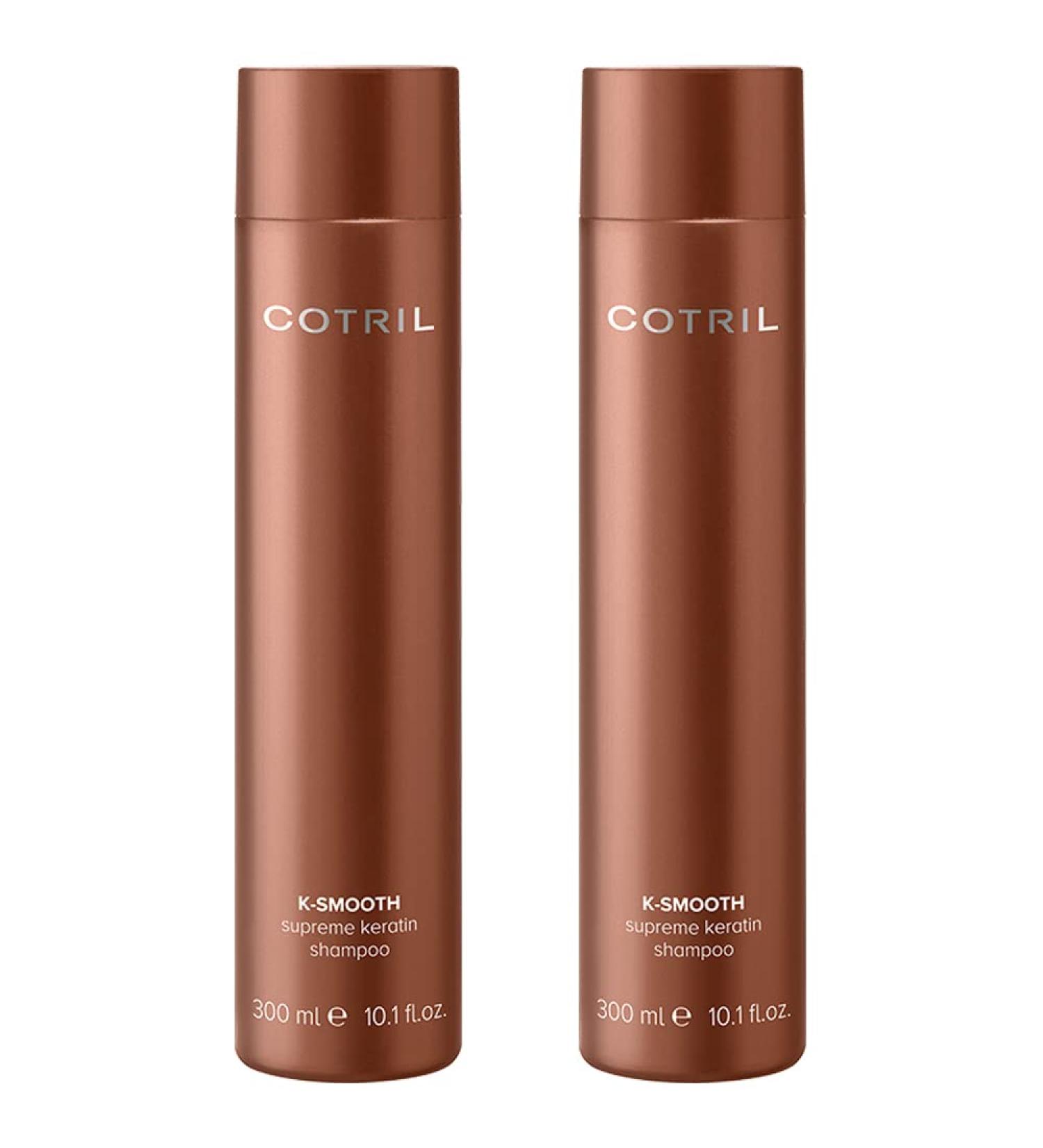 Cotril KSmooth Supreme Keratin Shampoo 2 x 300 ml 300 ml Paquete de 2