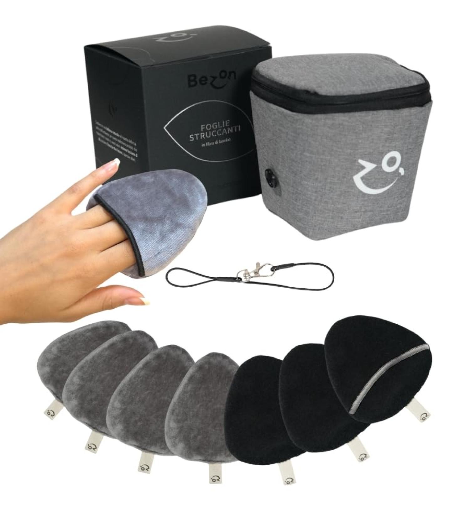 Bezon Innovative Set of 8 Washable Makeup Remover Pads in Bamboo and Organic Cotton | Eco Friendly and Reusable Practical Bag | Ideal for - Buy Online on GoSupps.com