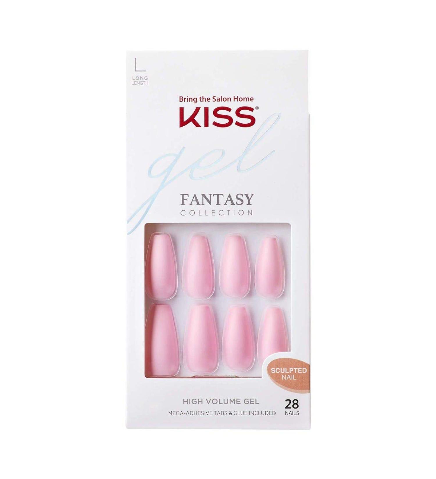 KISS Gel Fantasy Press-On Sculpted Gel Nails - Beautiful Moment Pink High Arch Kit - Buy Online on GoSupps.com