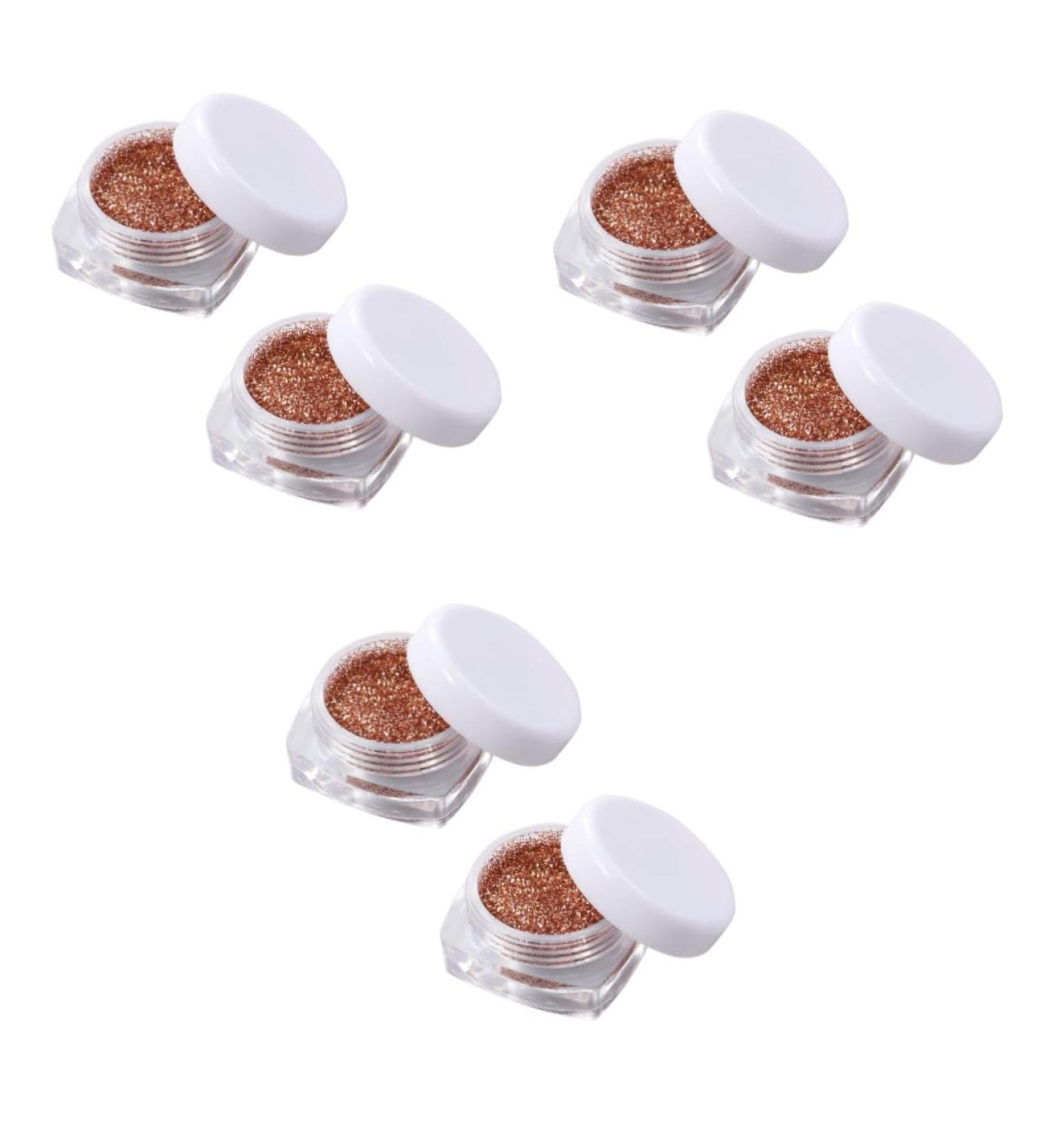FOMIYES 6 Pcs Glitter Eye Shadow Kit De Manicura Loose Eyeshadow Glitter Set Glitter Powder Flash 1 count (Pack of 1) Goldenx3pcs - Buy Online on GoSupps.com