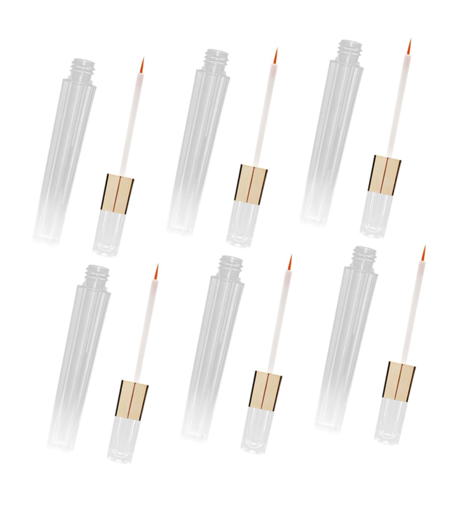 Healvian 6pcs Bottle Female Eyeliner Tubes Mascara Clear Refillable Mascara Tube - Buy Online on GoSupps.com