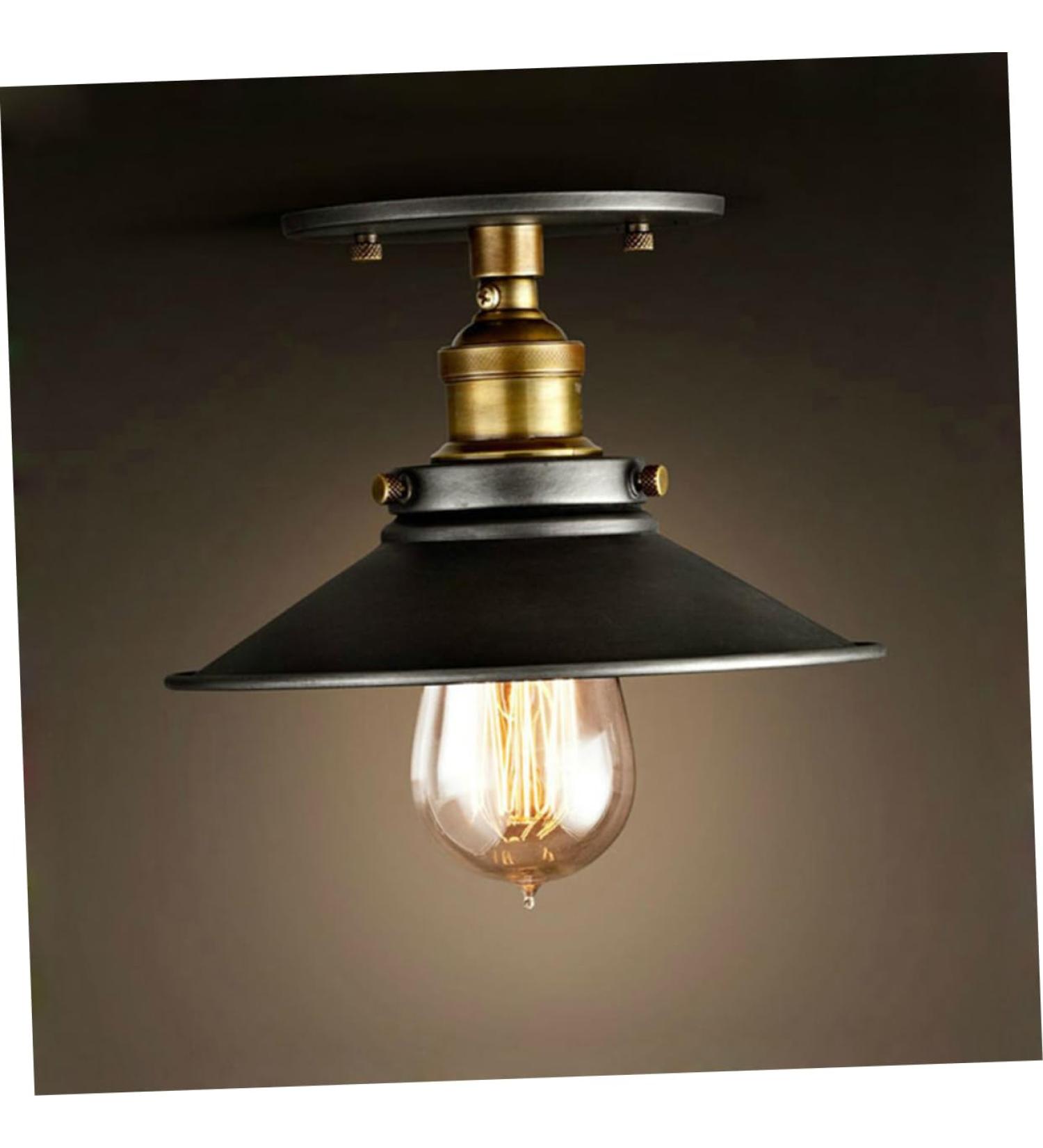 Angoily Ceiling Light Retro Light Balcony Light Rural Vintage Lamps Ceiling Lamp Wrought Iron Lighting - Buy Online on GoSupps.com