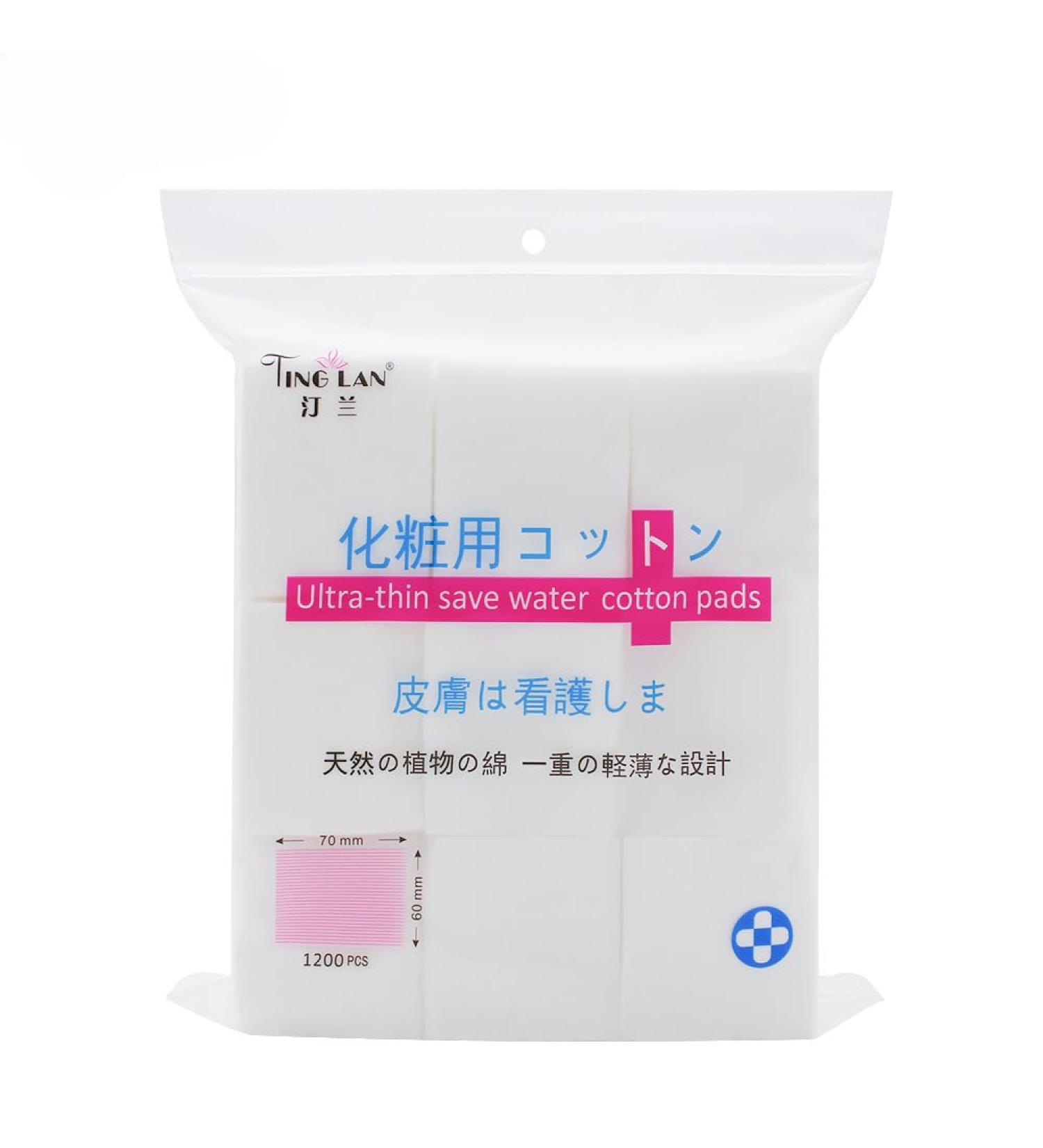 Premium 100% Natural Cotton Facial Pads - Super Soft Hypoallergenic Lint-Free Makeup Remover & Cleansing Pads (1200 Pcs) - Eco-Friendly & Cruelty-Free - Buy Online on GoSupps.com