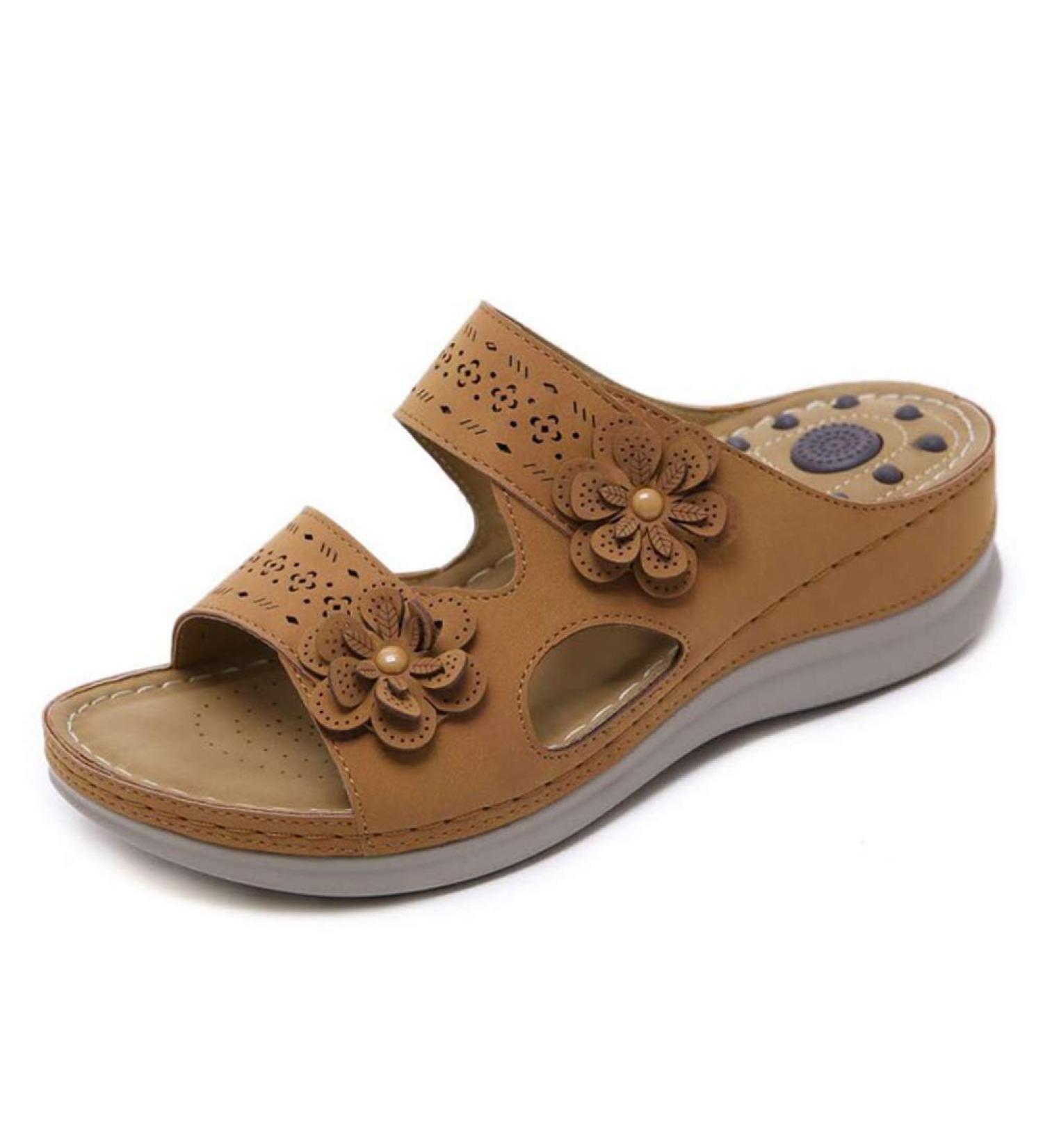 Buy Premium Orthopedic Toe Slippers for Women - Light Non-Slip Wedge Heel Sandals | Size 37 EU - Stylish & Comfortable - Buy Online on GoSupps.com