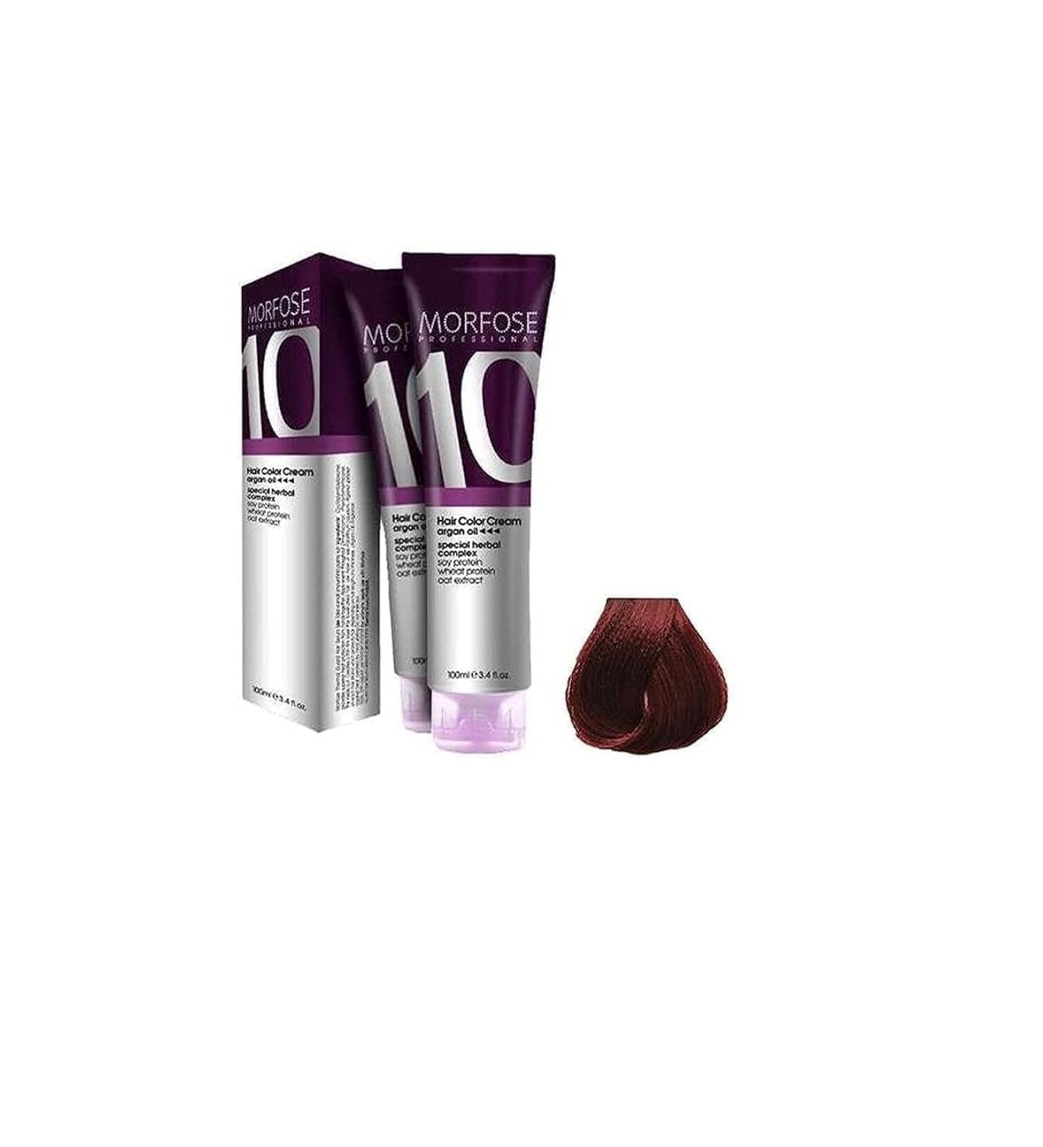 Morfose 10 Professional Hair Colour Cream 100 ml No. 7.6 Fire Red