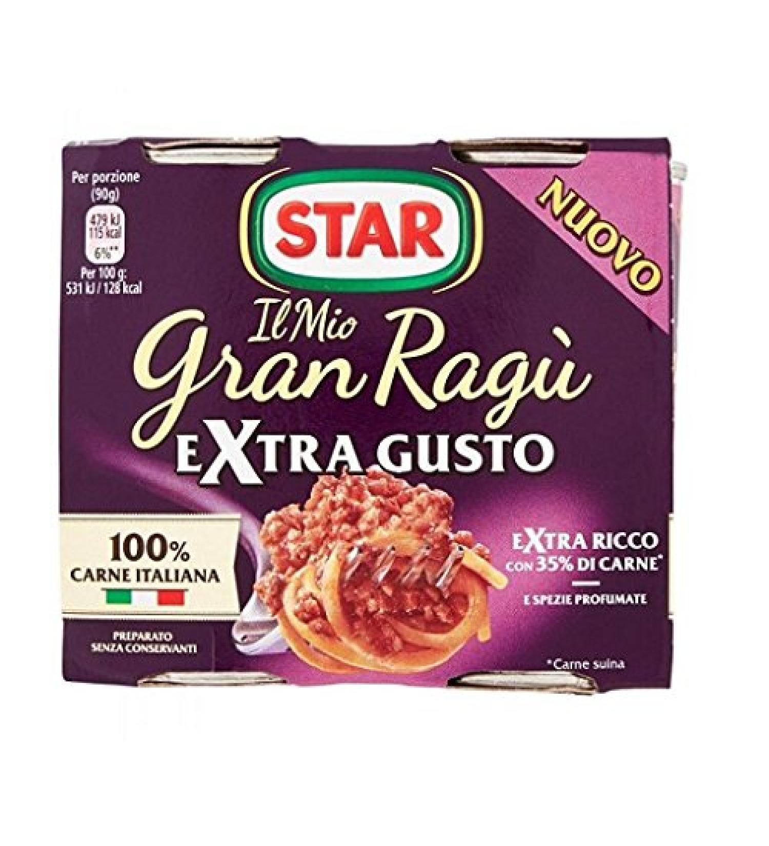 Star Star 3X Le Mio Grand Ragu Extra Gusto Extra Tasty Italian Tomato Sauce for Pasta 360g