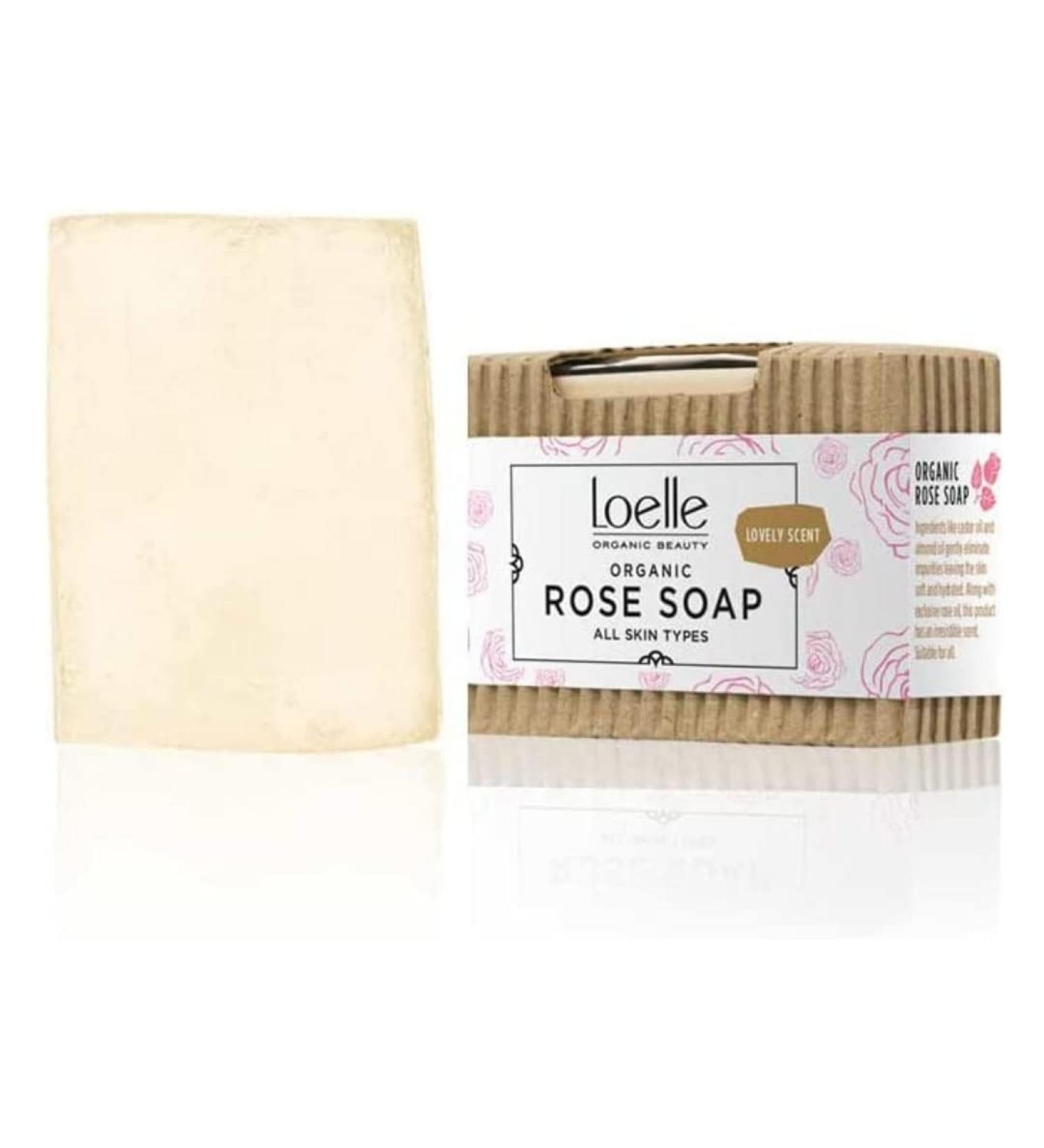  Loelle Loelle - Handmade Soap with Damask Rose Oil - Solid Soaps for Face and Body Made with Natural Ingredients - Organic Shower Gel for Sensitive Skin Made in Morocco (75g) - Buy Online on GoSupps.com