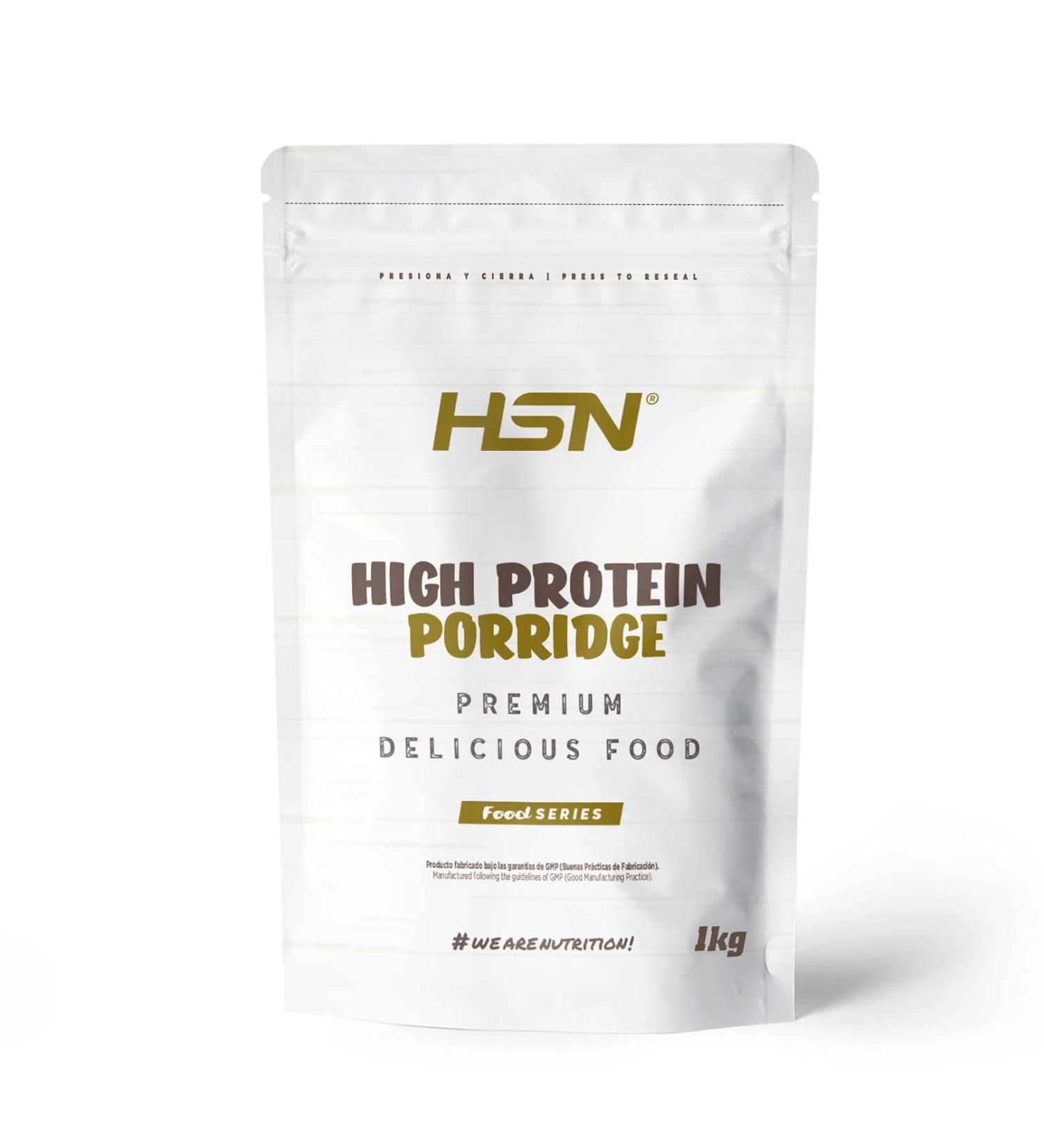  HSN HSN Protein Oat Porridge | Natural Flavor 1 kg 20 servings | Protein porridge with whole grain oats and whey protein | Quick and easy to prepare | Low in sugar | Suitable for - Buy Online on GoSupps.com