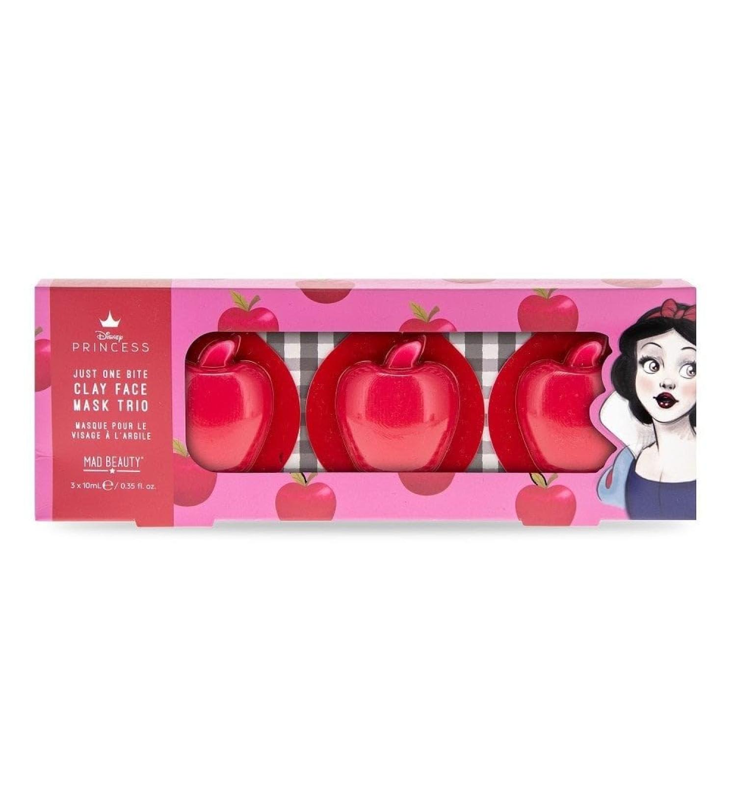 MAD Beauty Disney Snow White Clay Mask Trio - Avocado Raspberry & Apple | Cruelty-Free Skincare Gift for Women Adults & Kids - Buy Online on GoSupps.com