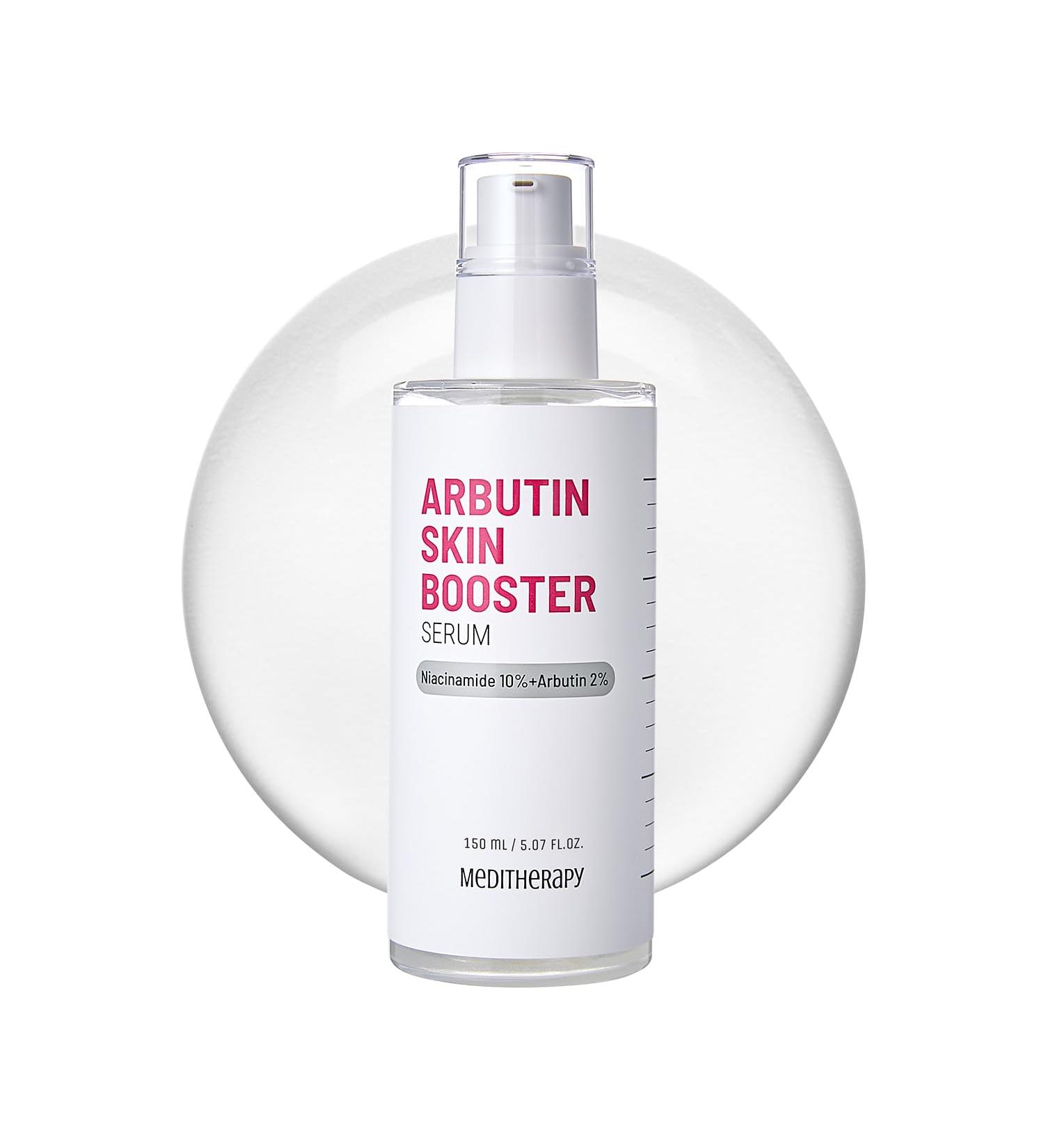 MEDITHERAPY Arbutin Skin Booster Serum for Face 5.07 fl. oz - Korean Face Serum with 10% Niacinamide and 2% Arbutin - Alpha Arbutin Targets Dark Spot Evens Skin Tone - Gentle on Sensitive Skin - Buy Online on GoSupps.com