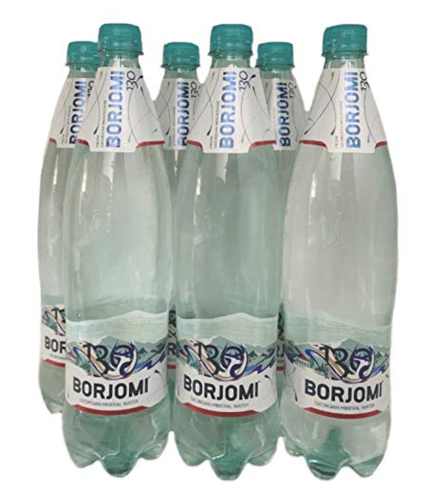 Mineral Carbonated Water Borjomi Sparkling Water in plastic 1 0l bottle 6 pcs pack