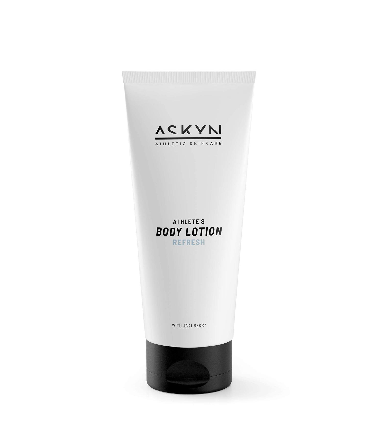 Askyn Athlete's Body Lotion - Vegan Moisturizer for Active Lifestyle | Revitalizing & Refreshing Body Care | 200ml for All Skin Types - Buy Online on GoSupps.com