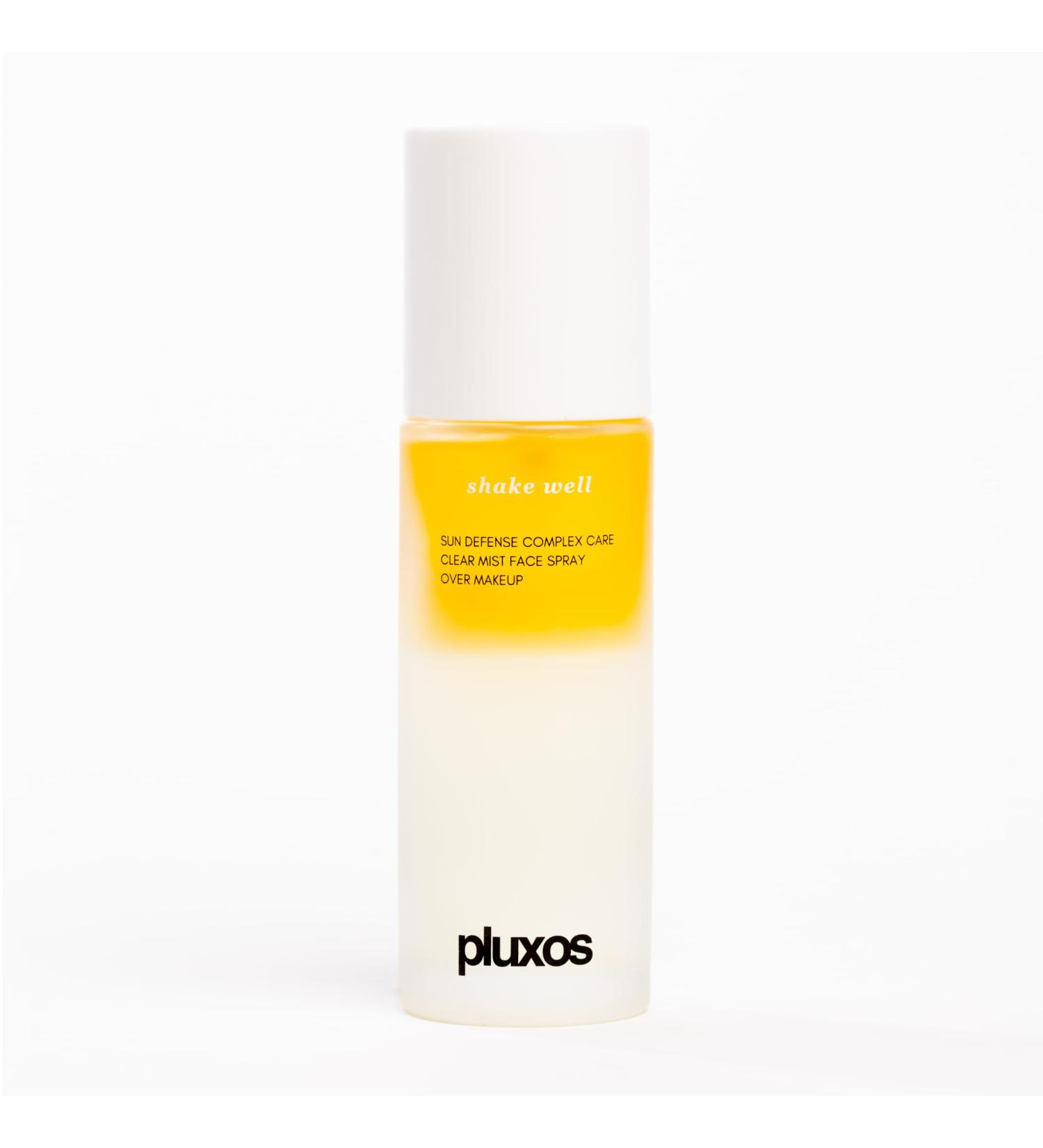 | PLUXOS 47 | SUNSCREEN + SKINCARE SPF 47 FACE MIST SPRAY (Unscented) | SUN DEFENSE COMPLEX CARE | Apply Over Makeup Broad Spectrum Clear Light Vegan Hydrate Fight Acne Anti-Aging Cell Repair - Buy Online on GoSupps.com