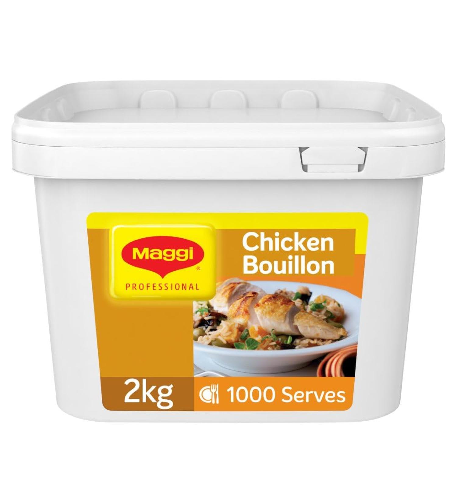 MAGGI Gluten Free Chicken Bouillon 2kg Tub (Pack of 2)