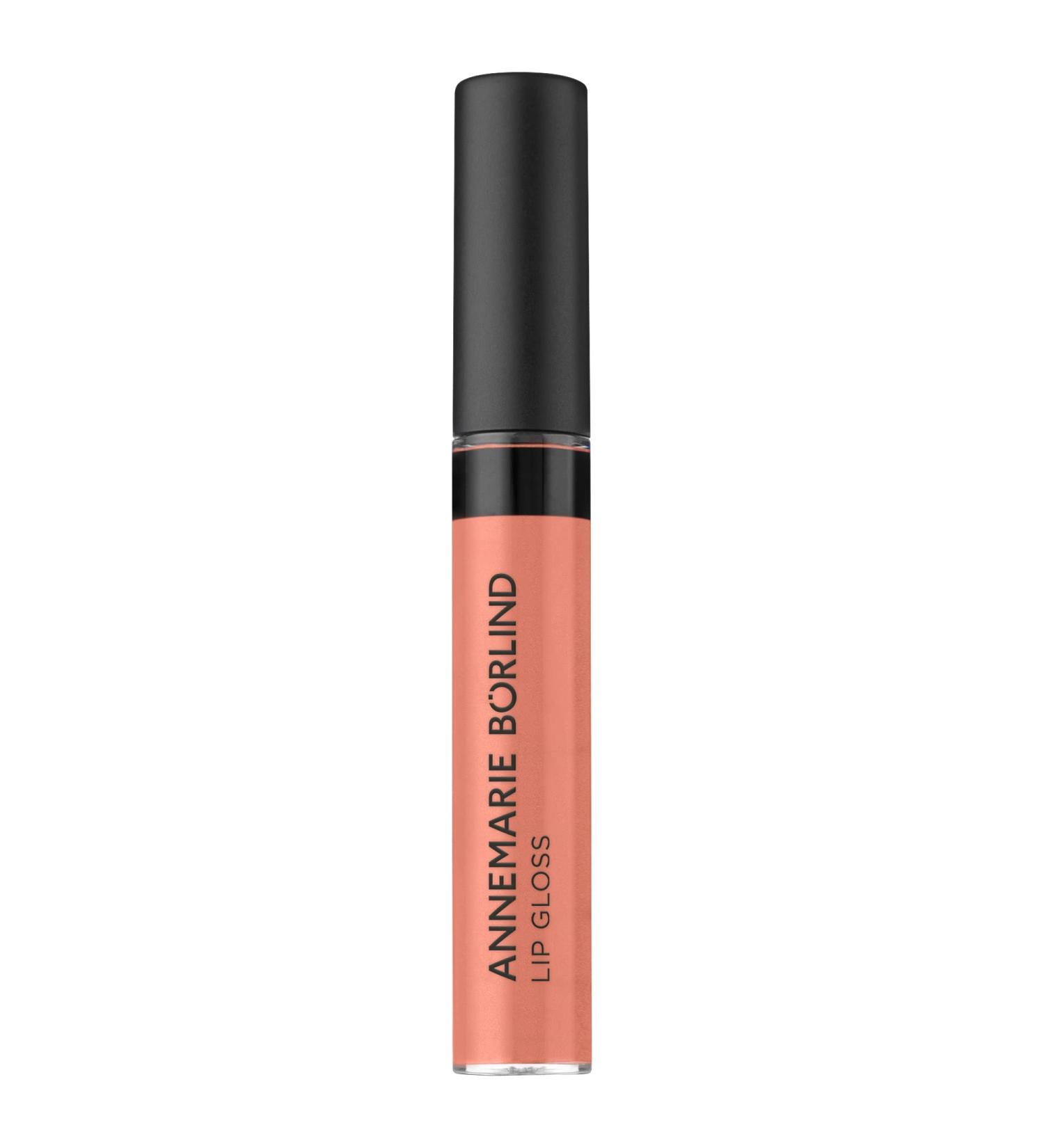 Annemarie B rlind Vegan Lip Gloss Peach - Natural Beauty for Smooth Lips | Hydrating with Hyaluronic Acid (9 ml) - Buy Online on GoSupps.com