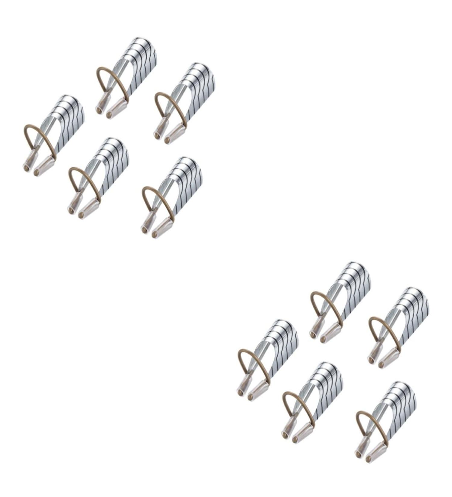 Housoutil Nail Forms 10 Pcs Nail Treatment Tool Blush Reusable Nail Forms mediumx2pcs Silverx2pcs - Buy Online on GoSupps.com