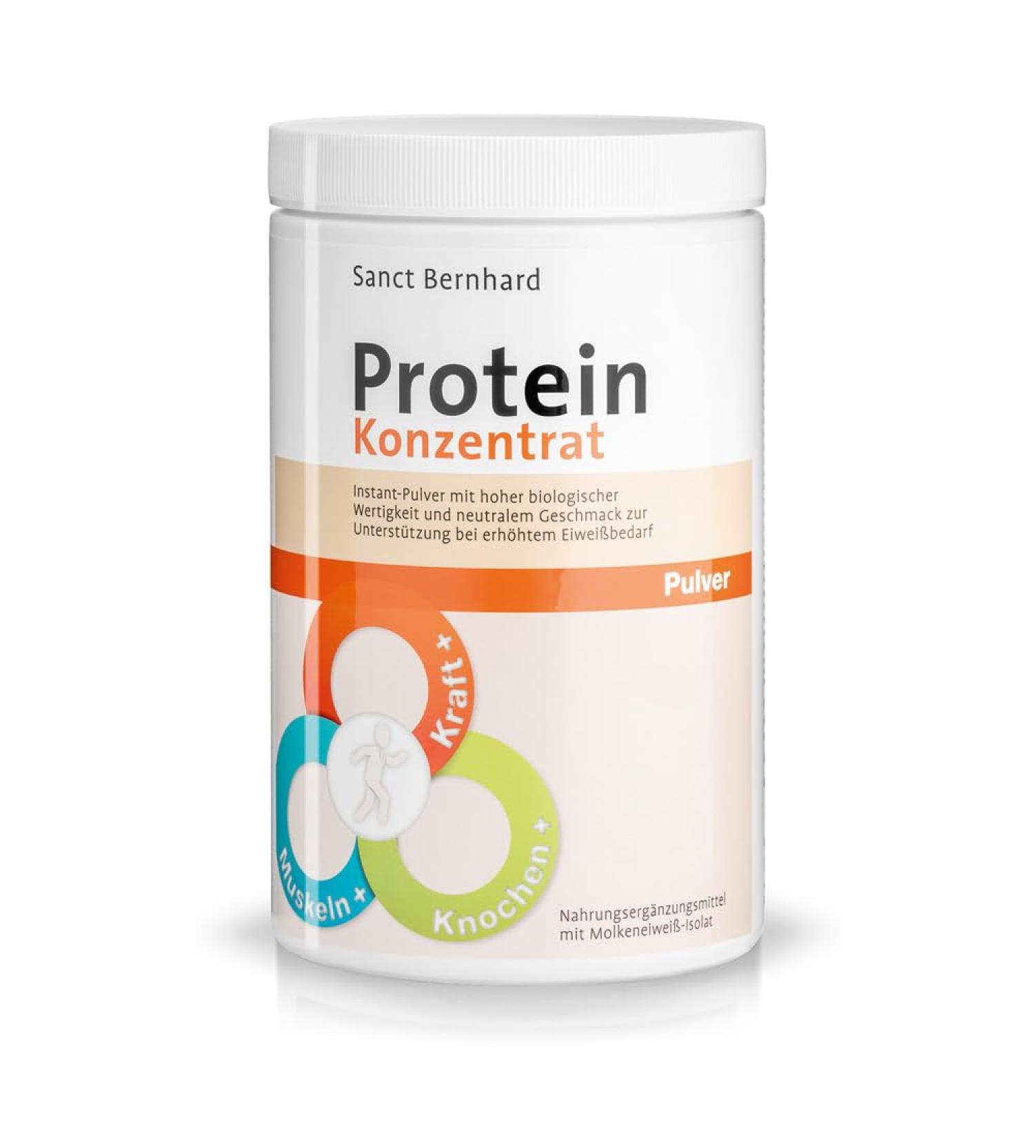 Sanct Bernhard Protein Concentrate Powder 350g | High Biological Value & Neutral Taste | International Shipping - Buy Online on GoSupps.com