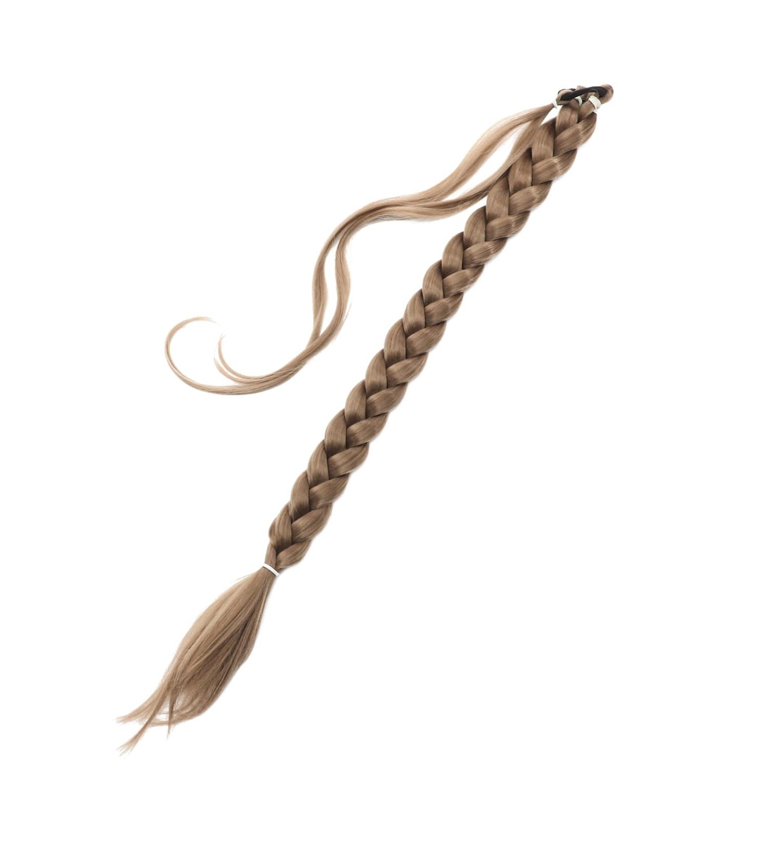 FRCOLOR Wig Women Ponytail Extension Braid Ponytail Long Ponytail Extension Clip Ponytail Extension Braid Hair Extension Human Synthetic High Temperature Wire Hair Piece Lengthen 80X3CM Golden - Buy Online on GoSupps.com