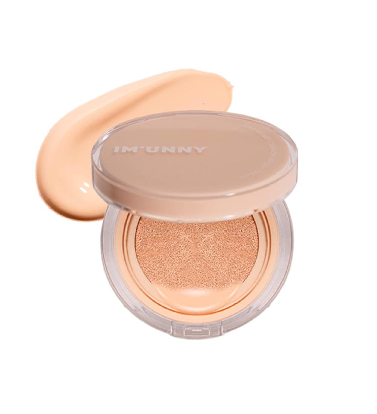 IM UNNY Stay Velvet Cushion | Long-Lasting Korean Foundation Cushion for Matte Finish & Full Coverage - 21. Ivory - Buy Online on GoSupps.com
