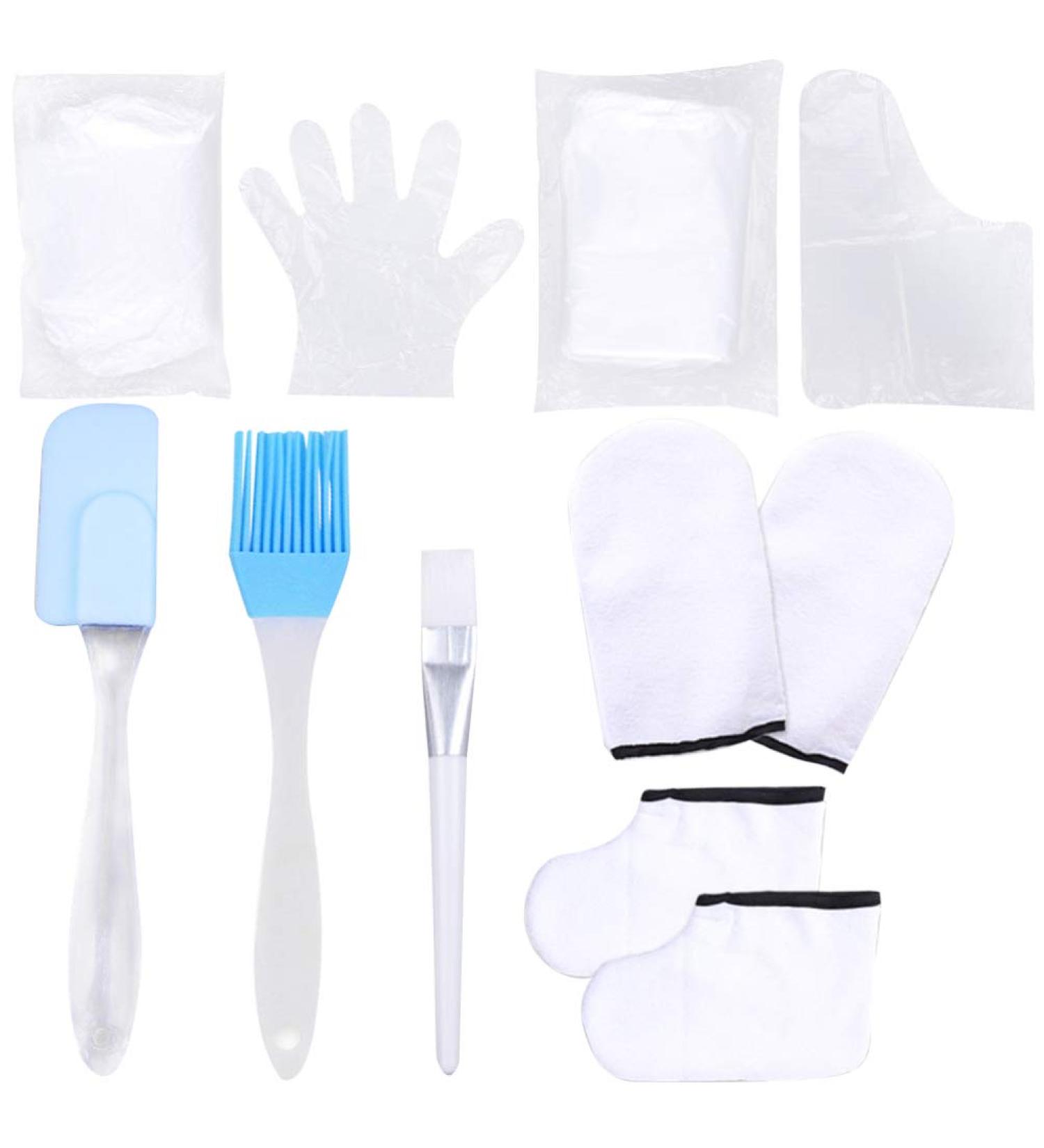 Minkissy 1 Set Moisturizing Gloves Paraffin Wax Gloves Hand Feet Care Treatment Mitts Paraffin Wax Bath Liners for Men Women (Random Color 1) White - Buy Online on GoSupps.com