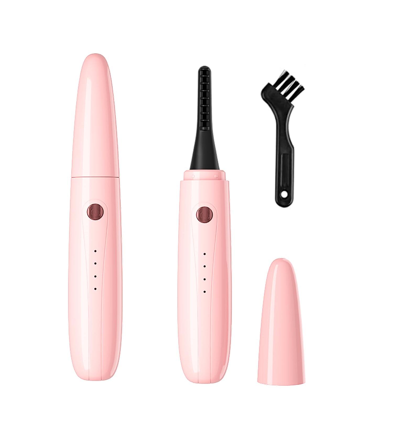Buy Heated Eyelash Curler - Fast Heating USB Rechargeable Double-Sided & 3 Temp Settings - Pink | Shop Internationally - Buy Online on GoSupps.com