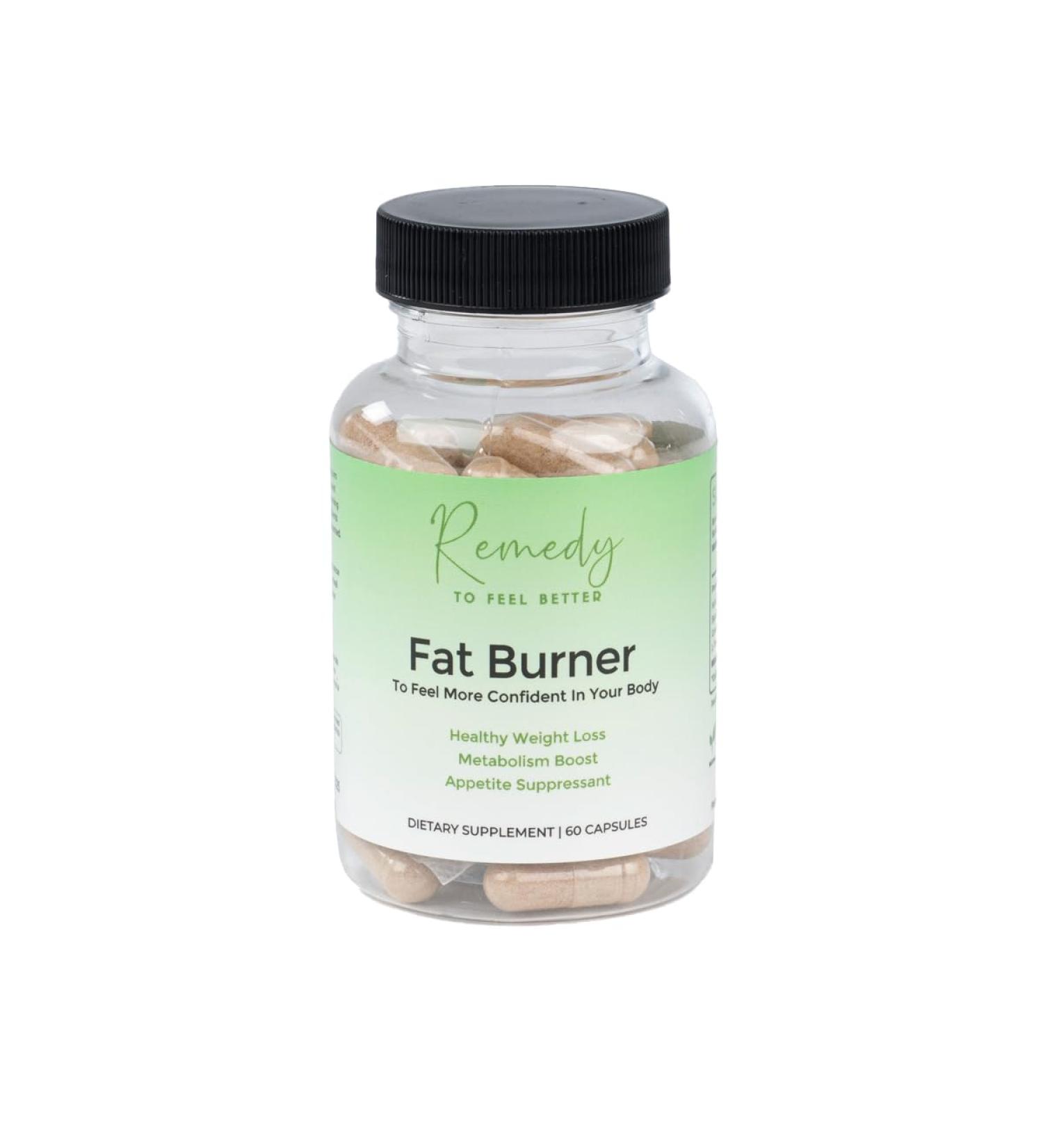 Remedy To Feel Better Fat Burner Capsules - Rapid Weight Loss & Appetite Suppressant Metabolism Booster Energy Enhancer Natural Weight Loss Formula Reduces Cravings - 60 Capsules - Buy Online on GoSupps.com