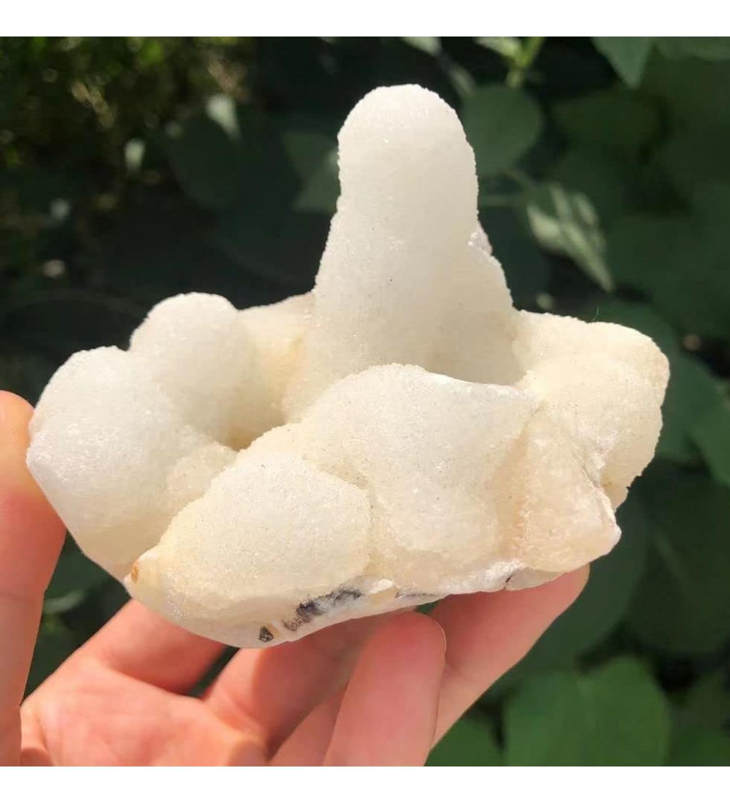 Room Decoration 1pc Natural raw White Crystal Flower Cluster Specimen Snow Crystal Cluster Rough Fish Eye Stone for Decoration Stones 200-300g - Buy Online on GoSupps.com