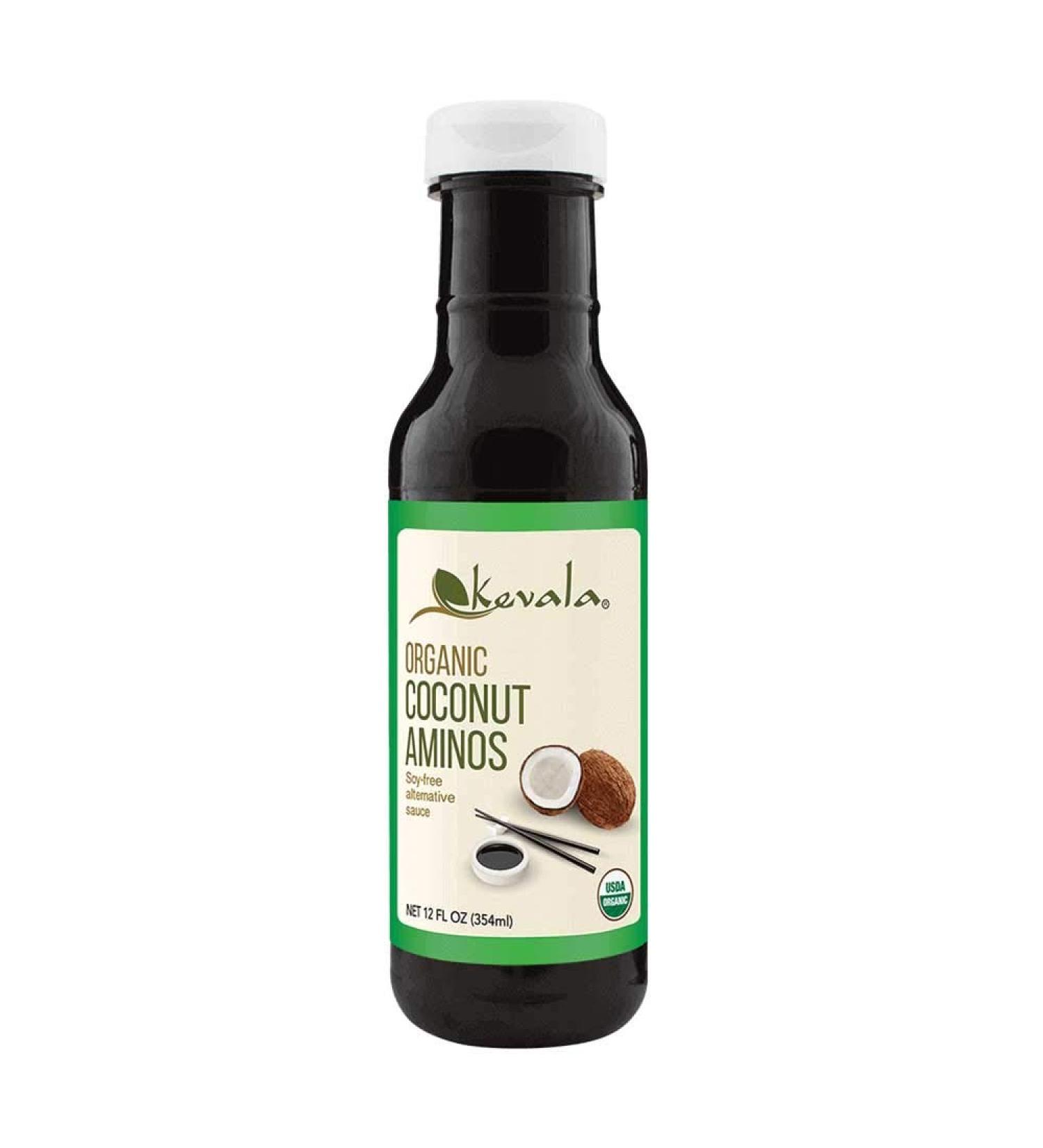 Kevala Organic Coconut Aminos 12 oz - BPA-Free Plastic Bottle - Buy Online on GoSupps.com