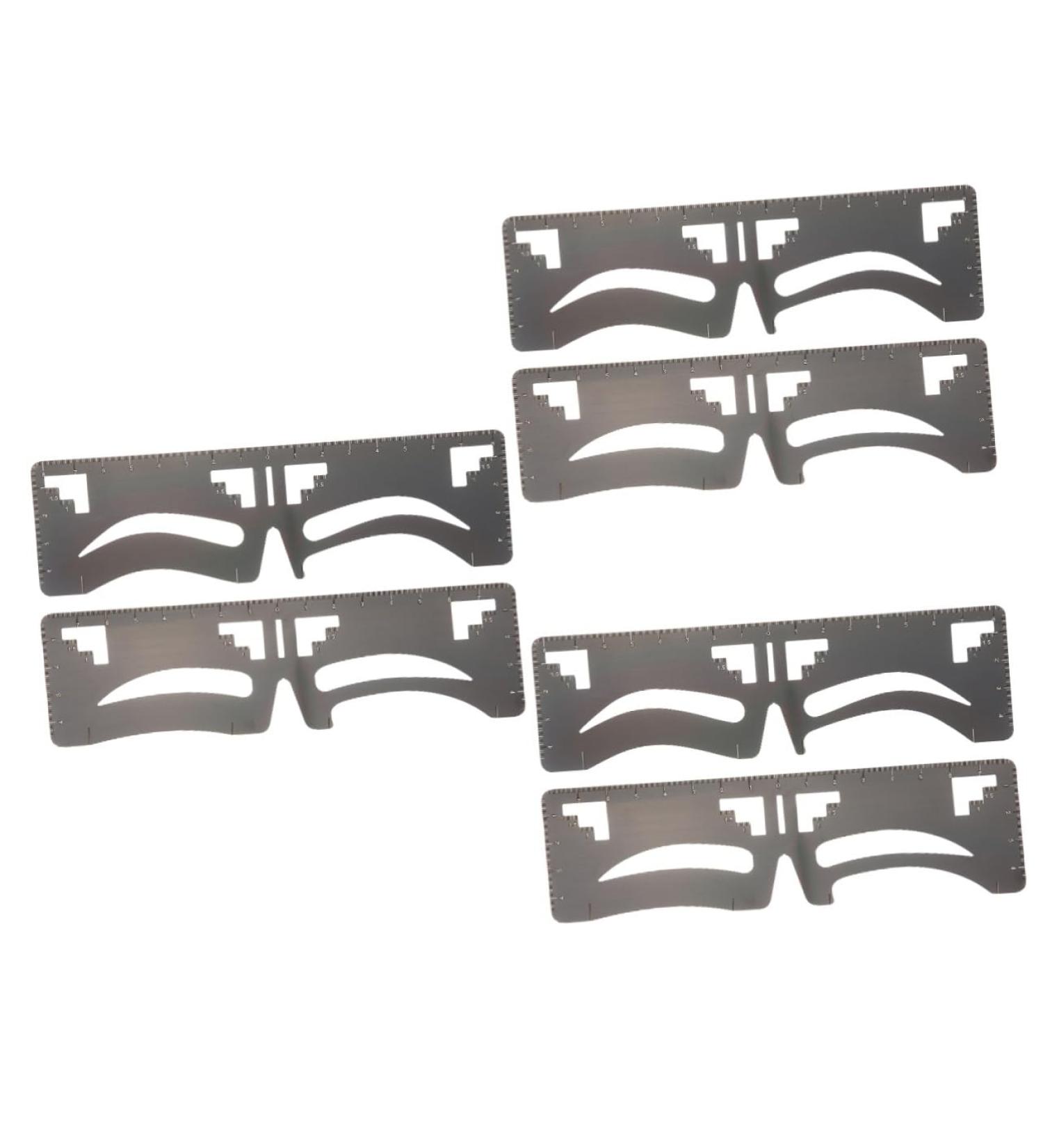 FOMIYES 6 Pcs Eyebrow Ruler Eyebrow Shaping Template Molds Tool Brow Shaping Stencil Balance Eyebrow Pencil - Buy Online on GoSupps.com