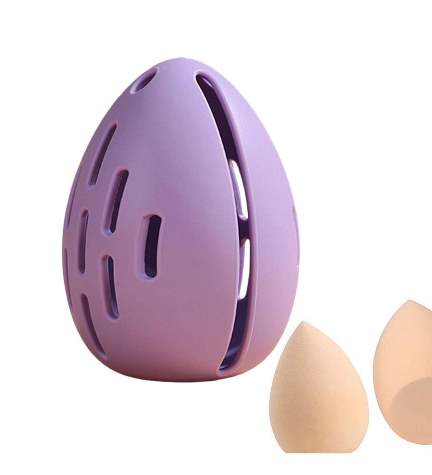 Sponges Makeup Blender Case Airy Beauty Sponge Holder - Silicone Beauty Makeup Sponge Protective Carrying Case for Home Travel Wynott Purple - Buy Online on GoSupps.com