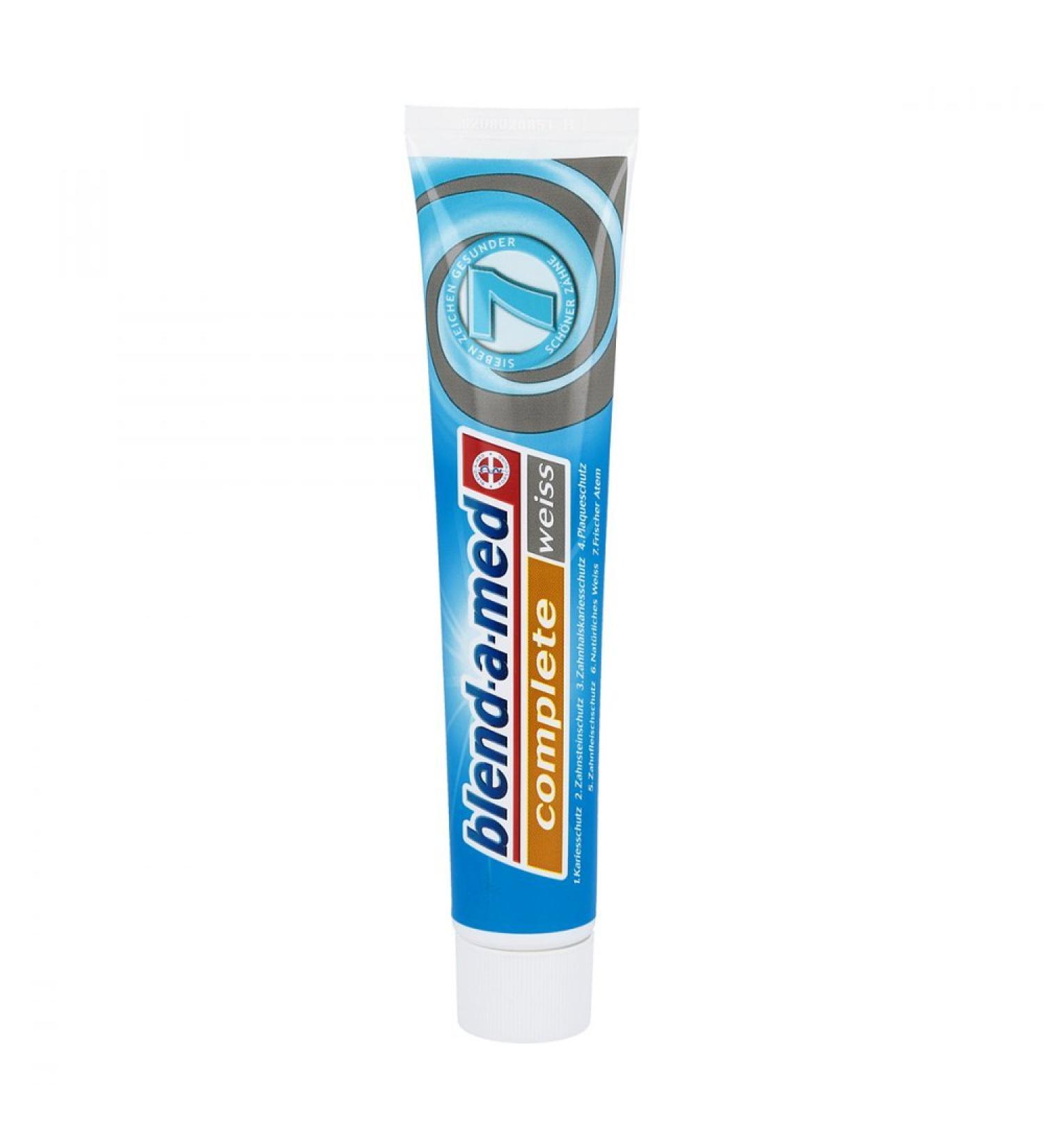 Blend-a-med Complete Plus Weiss 75ml - Advanced Teeth Whitening Toothpaste - Buy Online on GoSupps.com