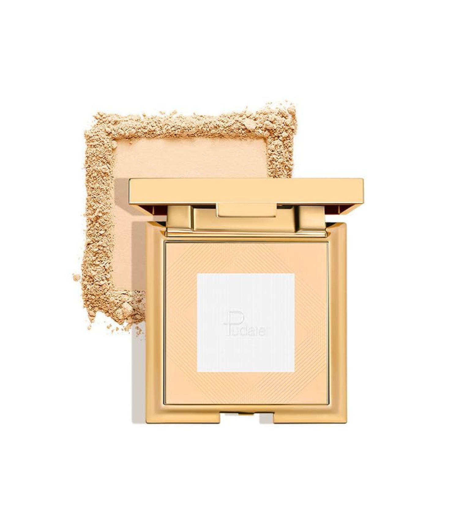 Buy 2 in 1 Flawless Pressed Foundation Setting Powder - Oil Control | Clear & Natural Color | 10g - Buy Online on GoSupps.com