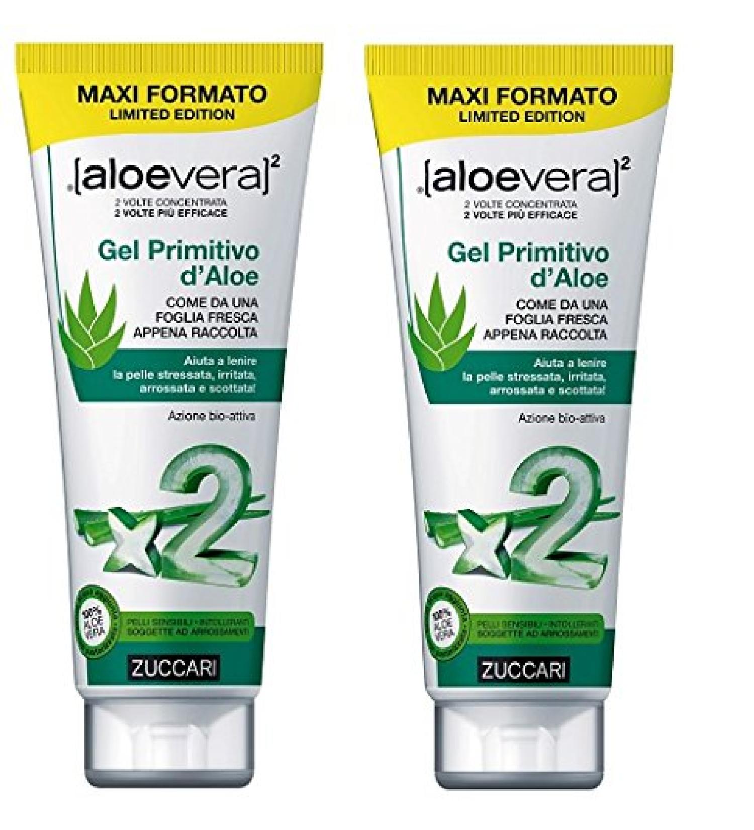 Zuccari – Primitive Aloe Gel 2 – 2 boxes of 250 ml Protects, repairs, idrata and lenisce also more sensitive skin