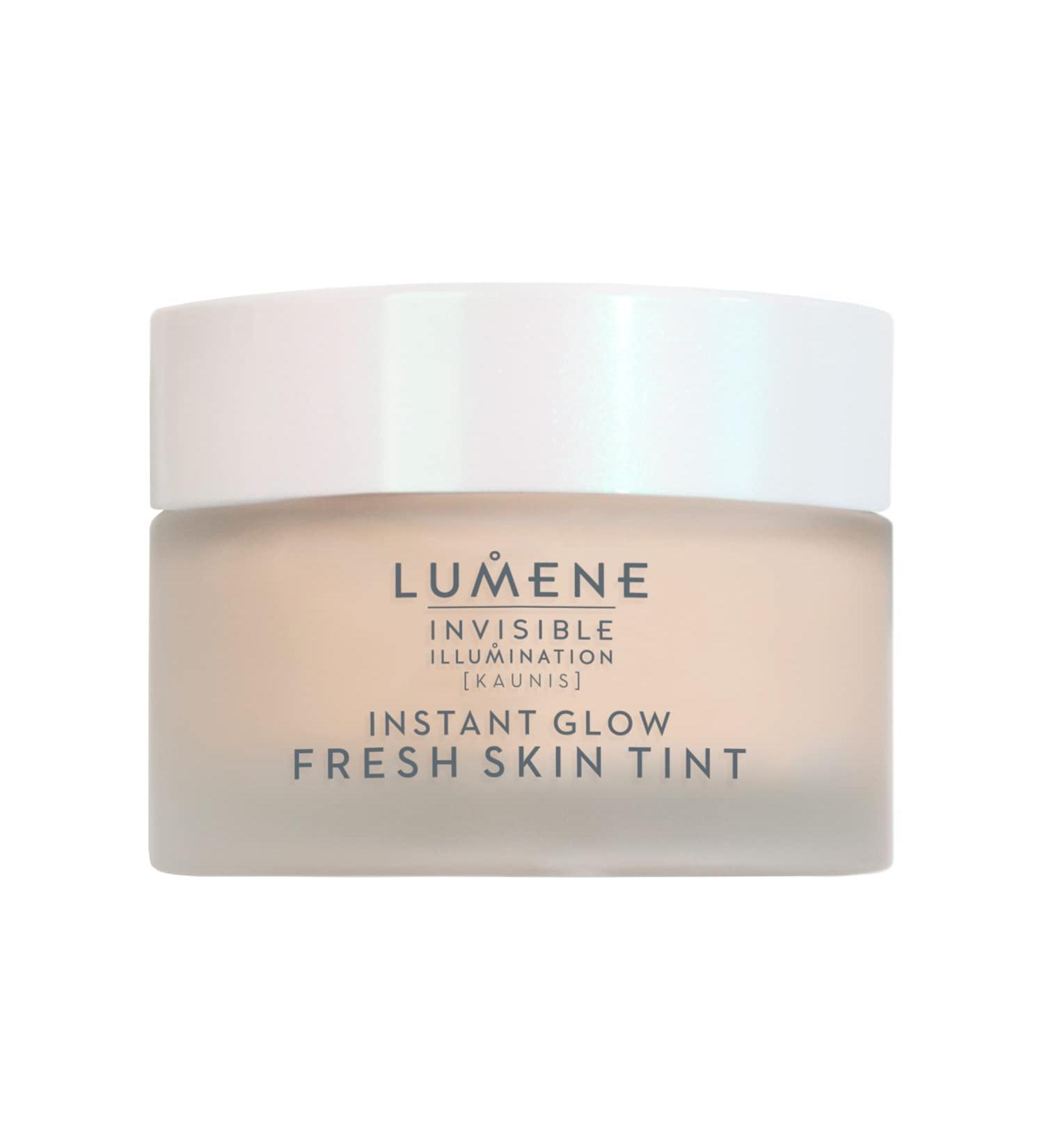 Lumene Invisible Illumination Instant Glow Skin Tint- Hydrating Full Coverage Foundation for Youthful Skin - 24HR Glow Gel Tint Makeup - Universal Light (30ml) - Buy Online on GoSupps.com