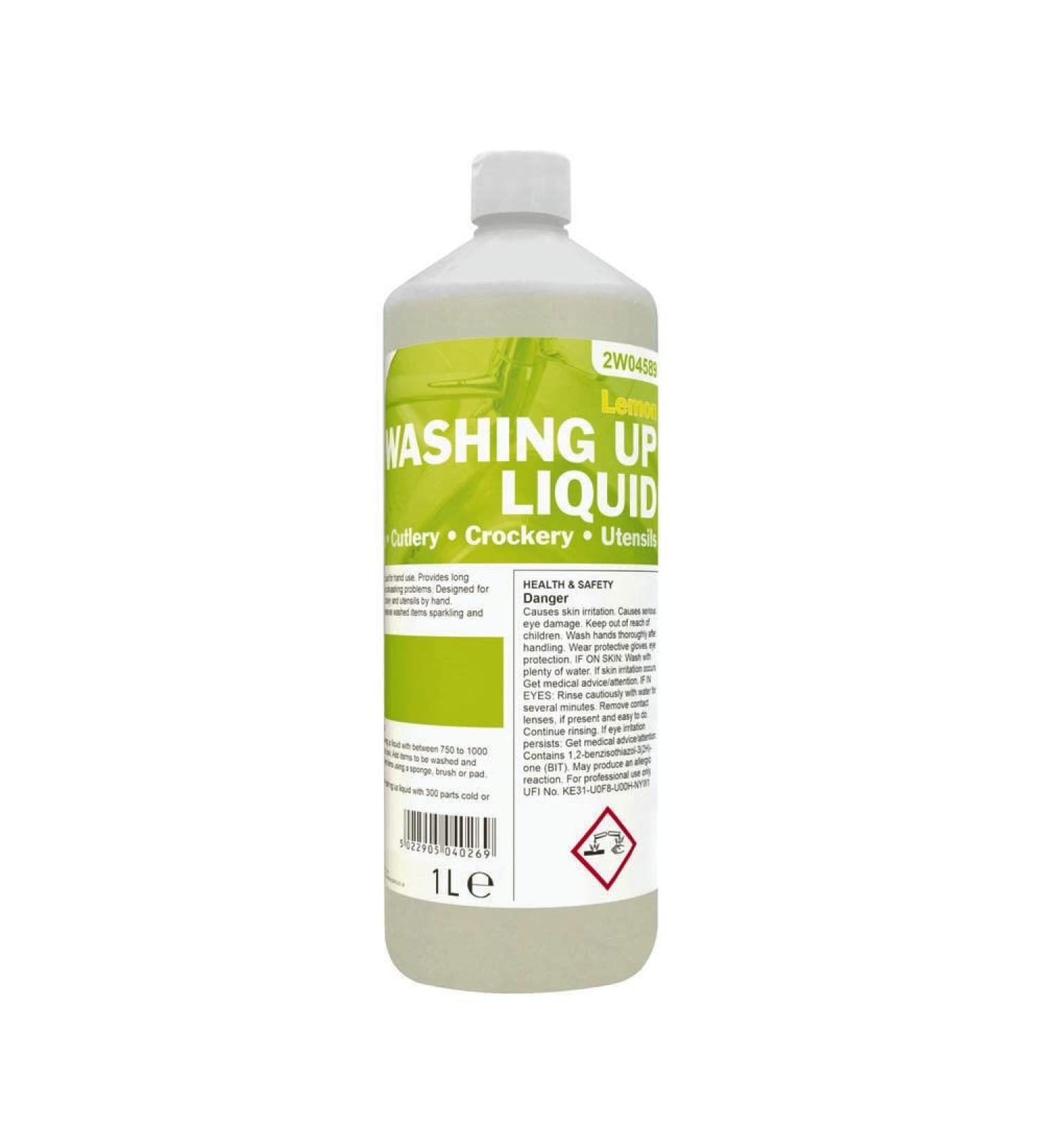 2Work Washing Up Liquid Concentrate Lemon Fragrance 1 Litre 2W04589 - Buy Online on GoSupps.com