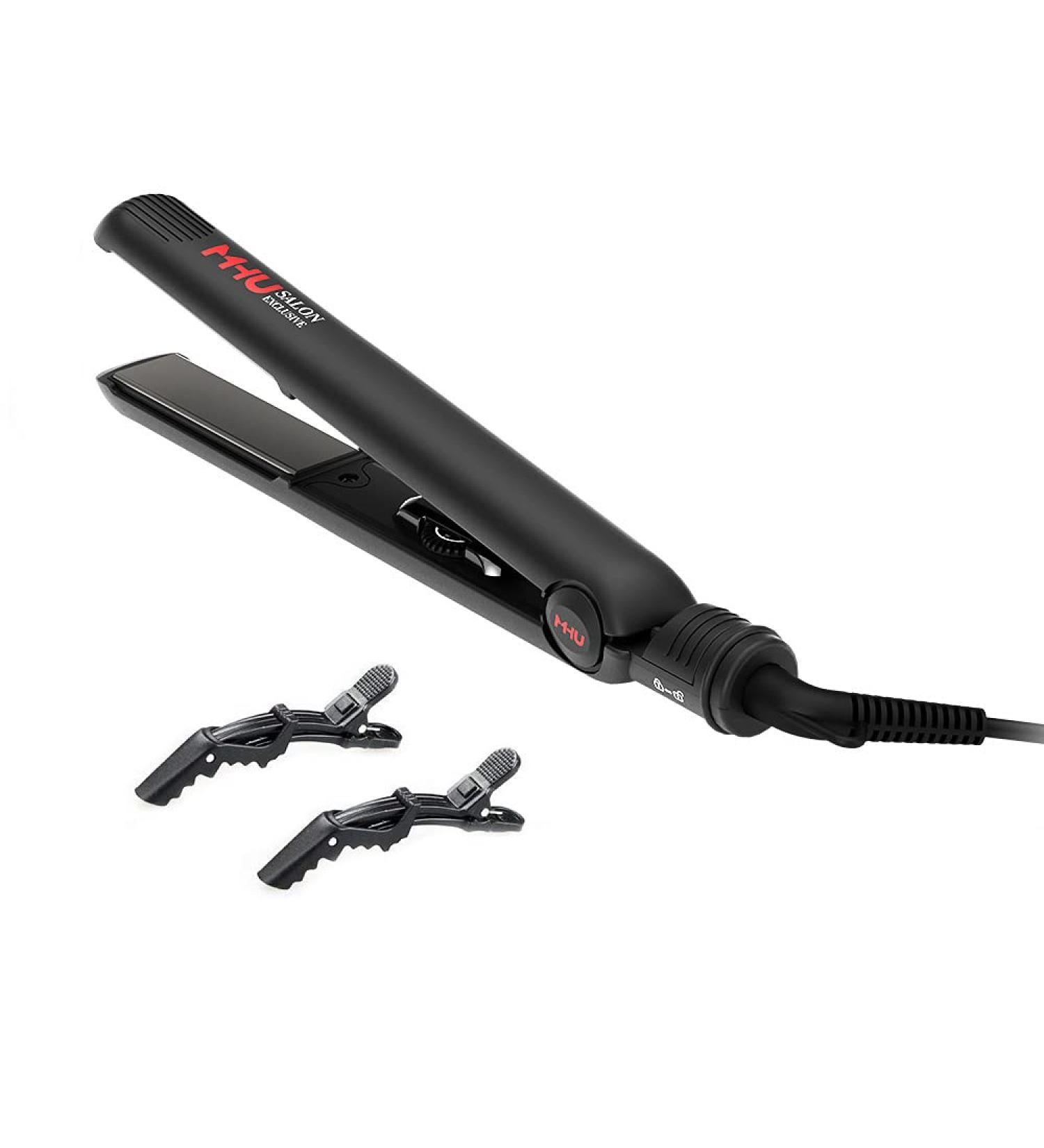 MHU 1 Inch Flat Iron - Professional Travel Hair Straightener & Curler with Dual Voltage Titanium Plate Anti-Frizz Fast Heat & Adjustable Temp - Perfect for International Shipping - Buy Online on GoSupps.com