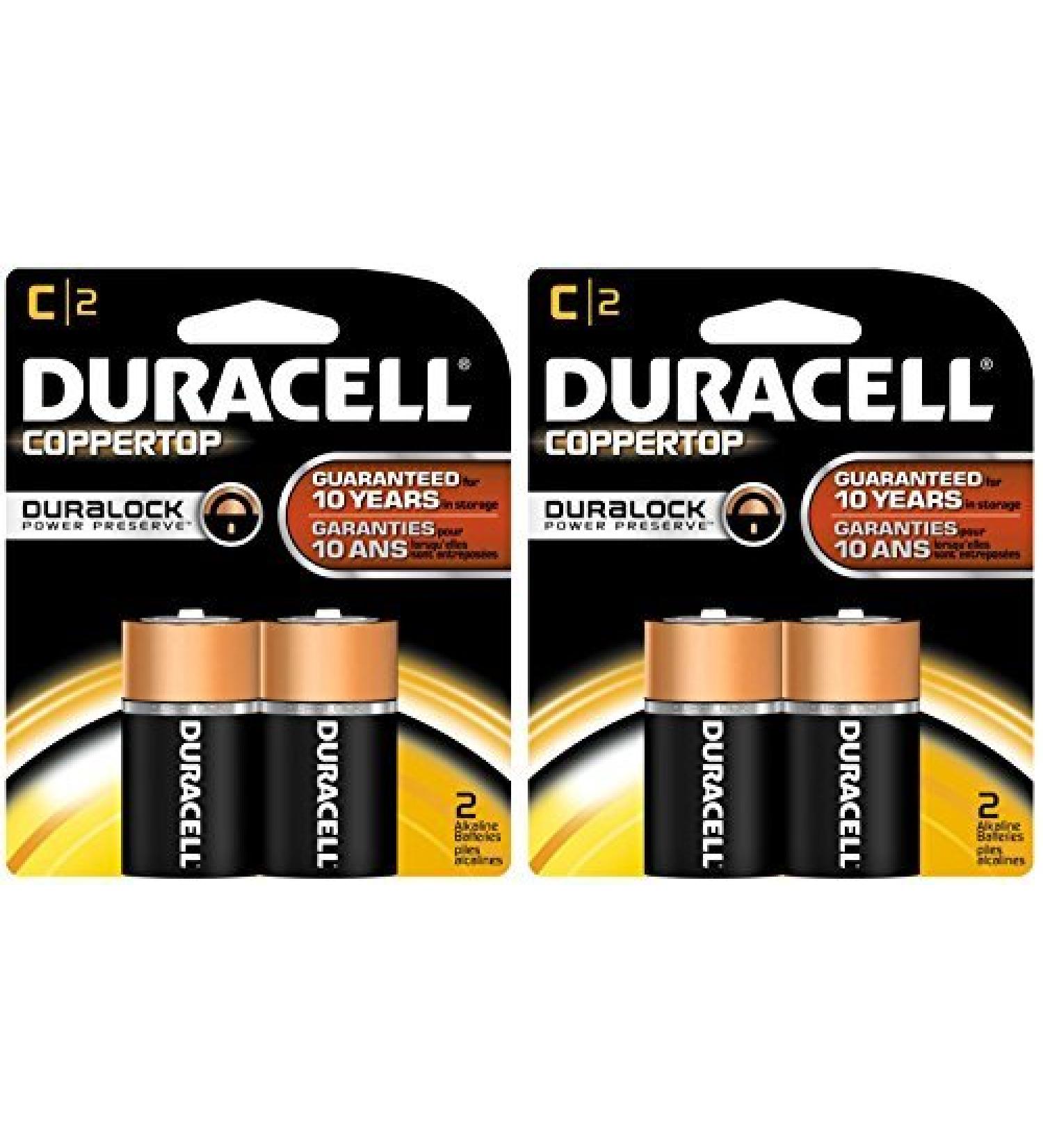 Duracell Coppertop C Batteries 2ct 2pk