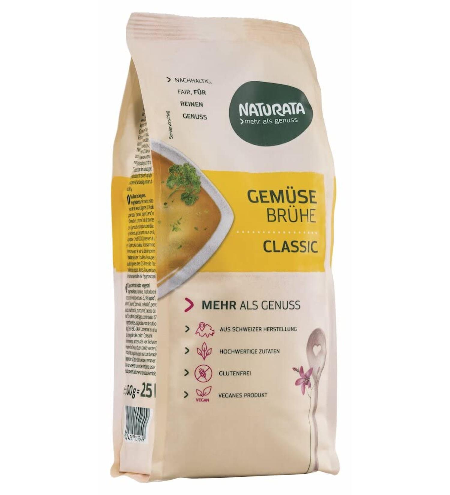 Naturata vegetable broth classic refill bag (6 x 500 gr)