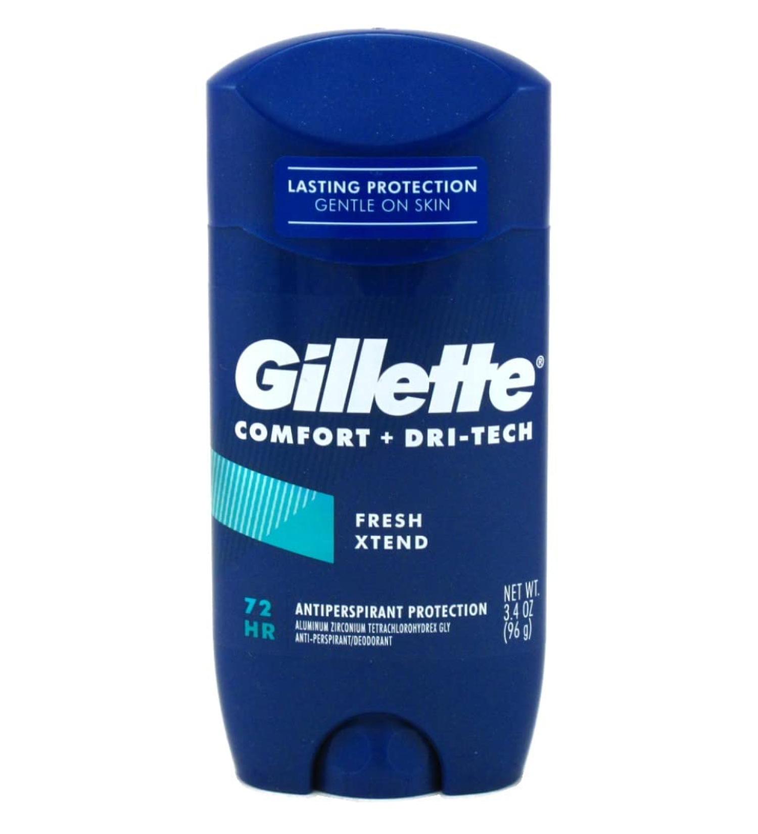 Gillette Comfort + Dri-Tech Fresh Xtend Deodorant 3.4oz - Long-Lasting Odor Protection - Buy Online on GoSupps.com