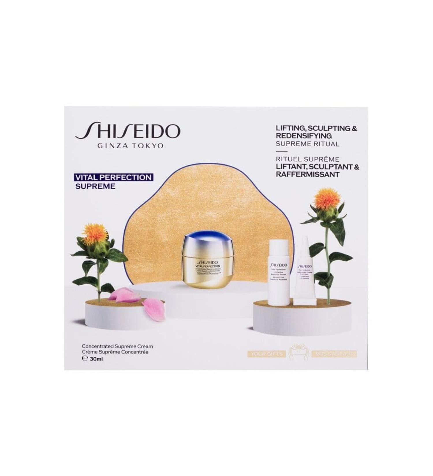 Shiseido Shiseido Vital Perfection Supreme Set Supreme Concentrate Cream 30ml + LiftDefine Radiance Serum 7ml + Firming and Tightening Eye Cream 3ml