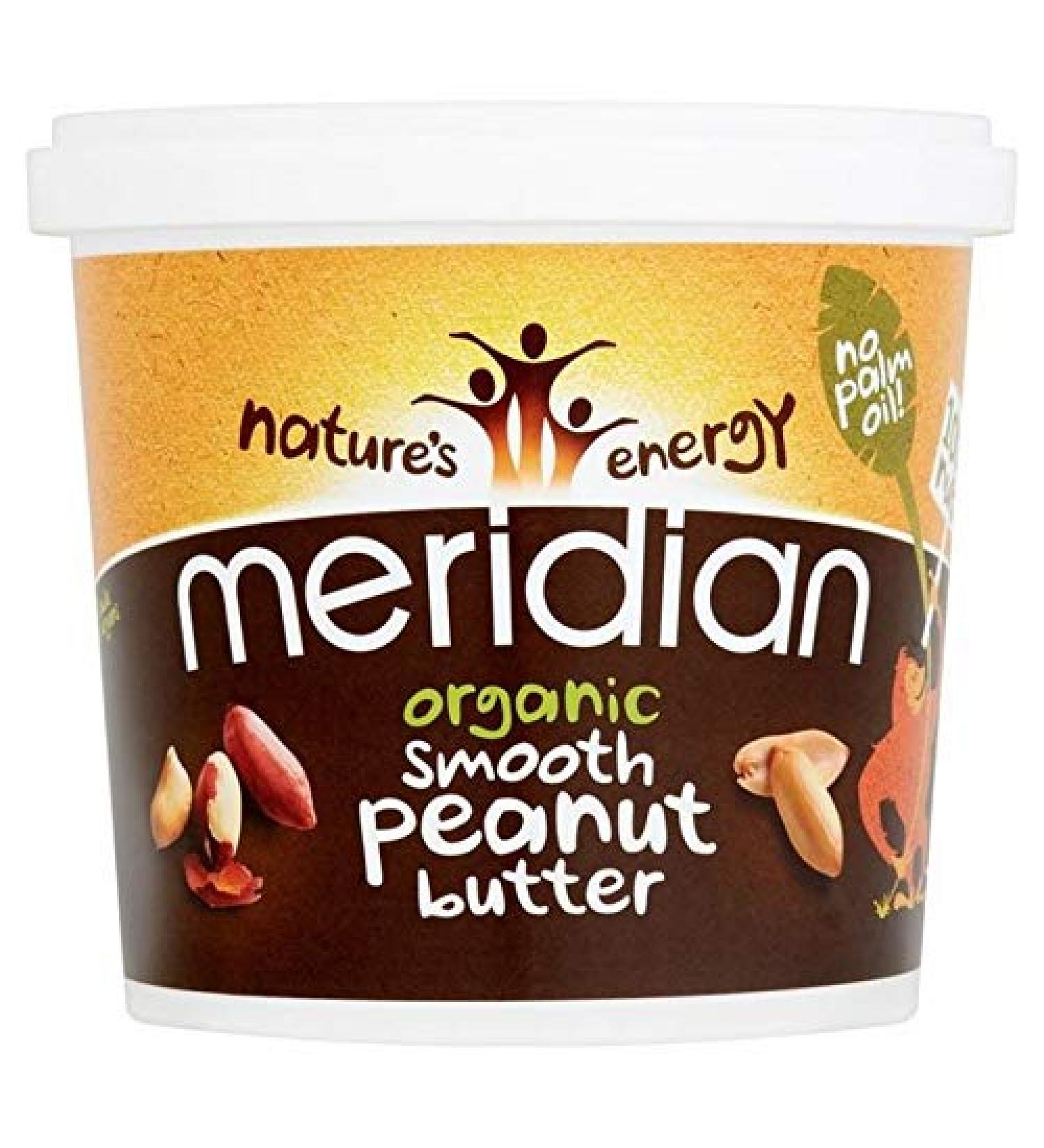 Meridian Meridian Bio Smooth Peanut Butter 100% Nuts 1000g