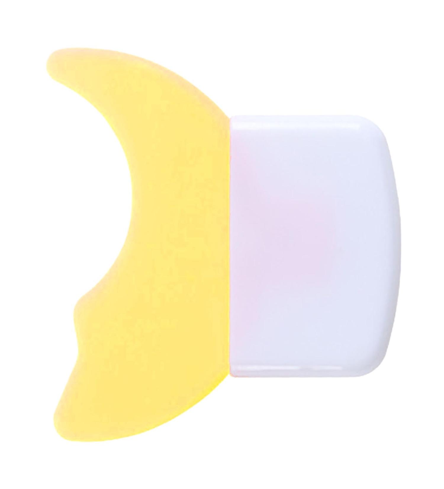  Shanrya Anti-smudge Mascara Shield for Eyelashes Double Arch Anti-smudge Eyelash Applicator Deflector Suitable for All Face Shapes (Yellow) - Buy Online on GoSupps.com