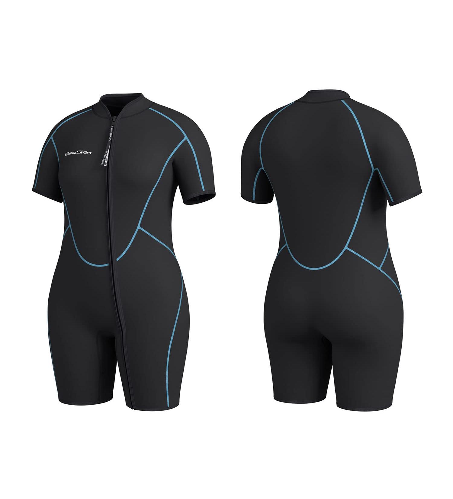 Seaskin 3mm XX-Large Plus Size Shorty Wetsuit for Men and Women - Buy Online on GoSupps.com