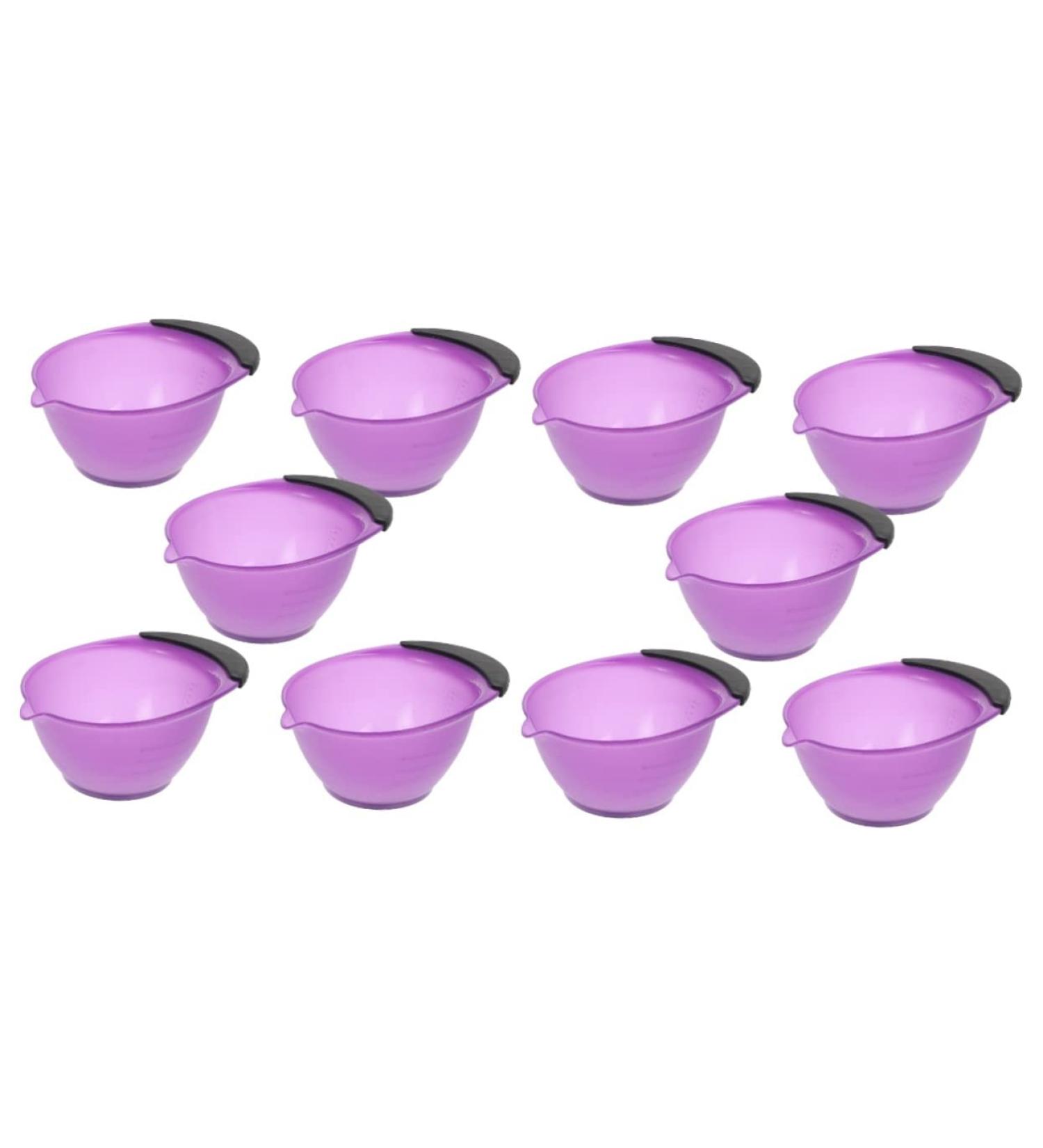 FRCOLOR 10 STK Hair Sealer Shells Professional Hair Salon Tools for Mixing & Coloring | Violet Rubber Applicator 16.5x12.2 cm - Durable & Easy to Use - Buy Online on GoSupps.com