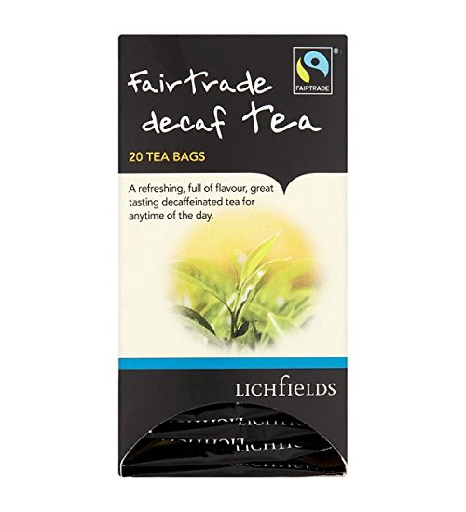 Lichfields Lichfields Fairtrade Decaf Tea 40g 20 Tea Bags