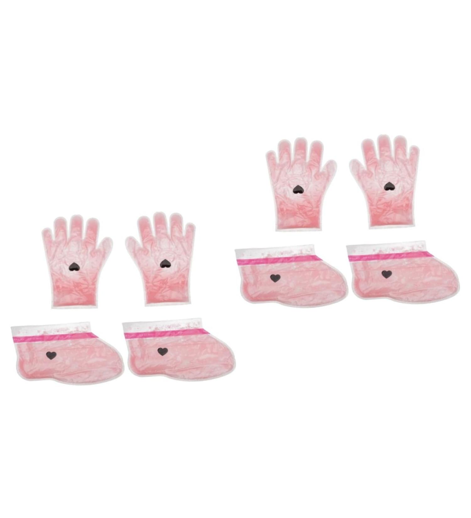 minkissy 4 Pairs Wax Gloves Beauty Hand Wax Cover Wax Hand Cover Hand Care Foot Care Gloves Wax Care Insulated Mitten Paraffin Wax Socks Cover Cosmetic Non-Woven Fabric - Buy Online on GoSupps.com