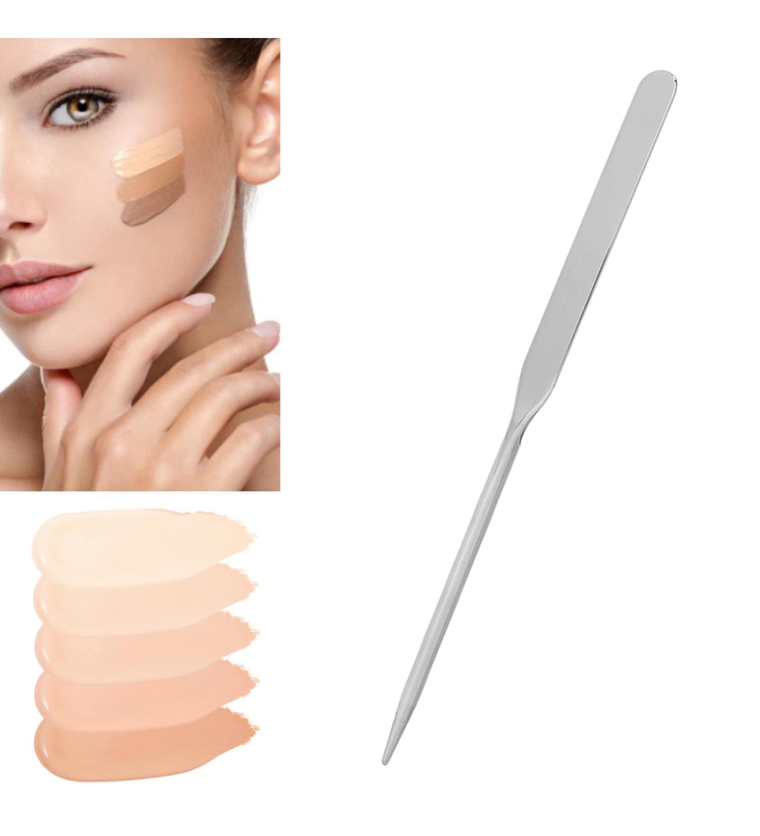 Buy Aosethfrt Makeup Spatula | Ergonomic Stainless Steel Foundation & Nail Art Mixer - Best for Makeup Artists - Buy Online on GoSupps.com