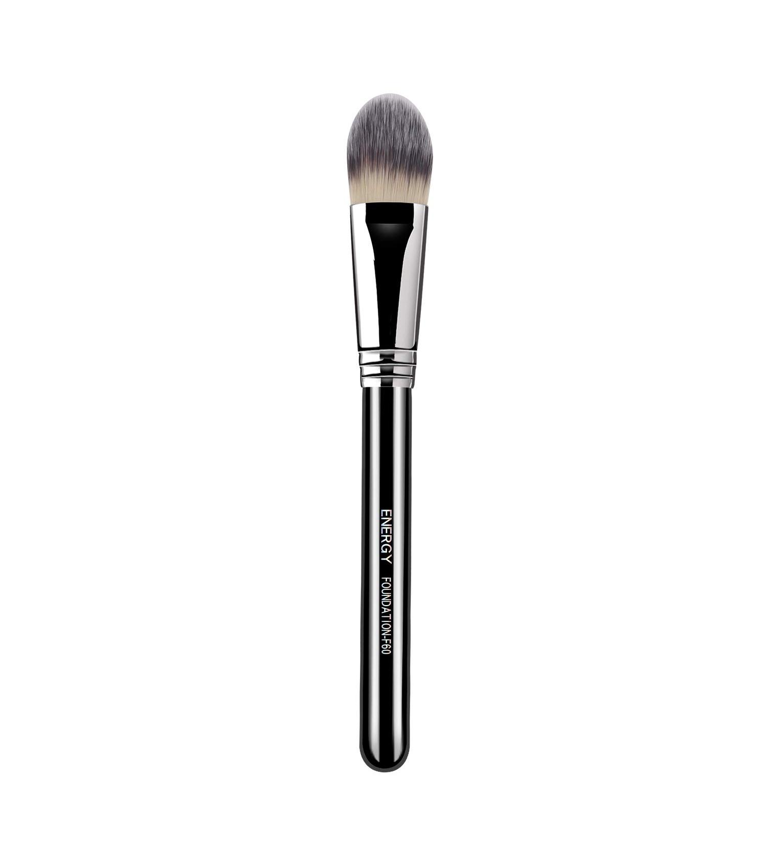 ENERGY F60 Flat Foundation Brush - Vegan Premium Brush for Liquid Makeup - Buffing & Blending for a Flawless Finish - Buy Online on GoSupps.com
