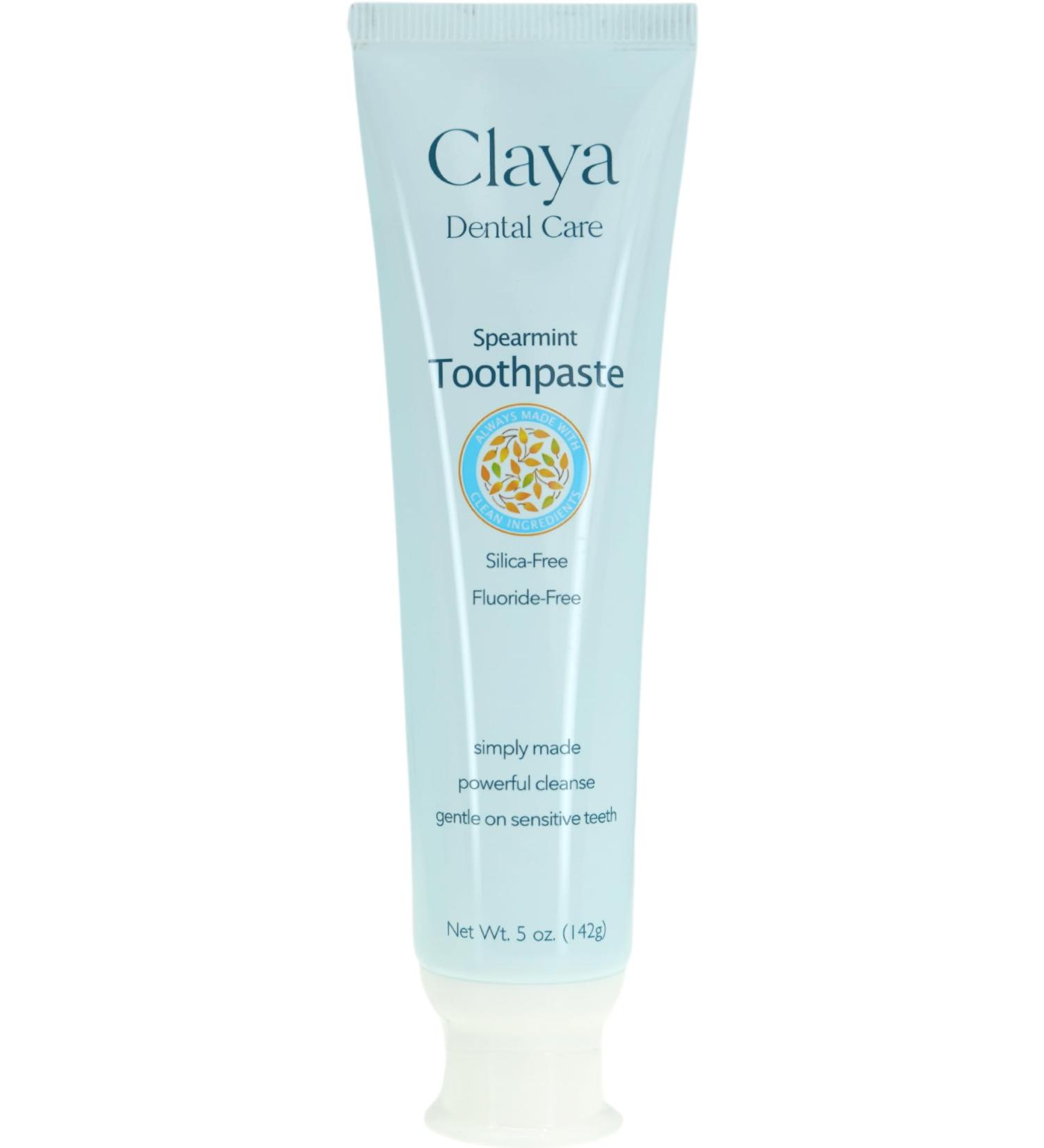 Natural Spearmint Toothpaste - Fluoride-Free, Silica-Free, Enamel-Safe, SLS-Free, Gentle & Refreshing Oral Care - Buy Online on GoSupps.com