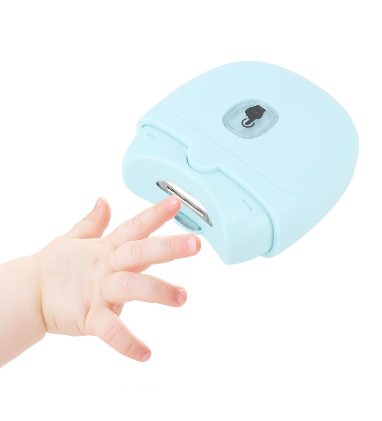 Electric Automatic Nail Clipper with Light and 2 Speeds Fingernail Cutter Rechargeable Safety Baby Nail Clippers for Kids Seniors and Adult (Tea Green) - Buy Online on GoSupps.com